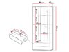 Bookcase Tornola 105 (Cashmere + Black)