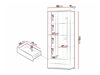 Bookcase Tornola 105 (Lefkas oak + Black)