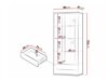 Bookcase Tornola 105 (Lefkas oak + Black)