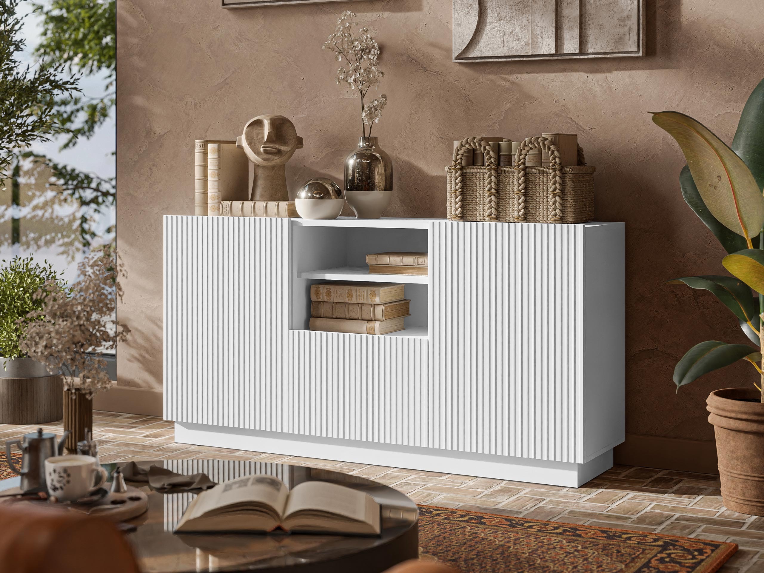 Chest of drawers Lusonu 100 (White)