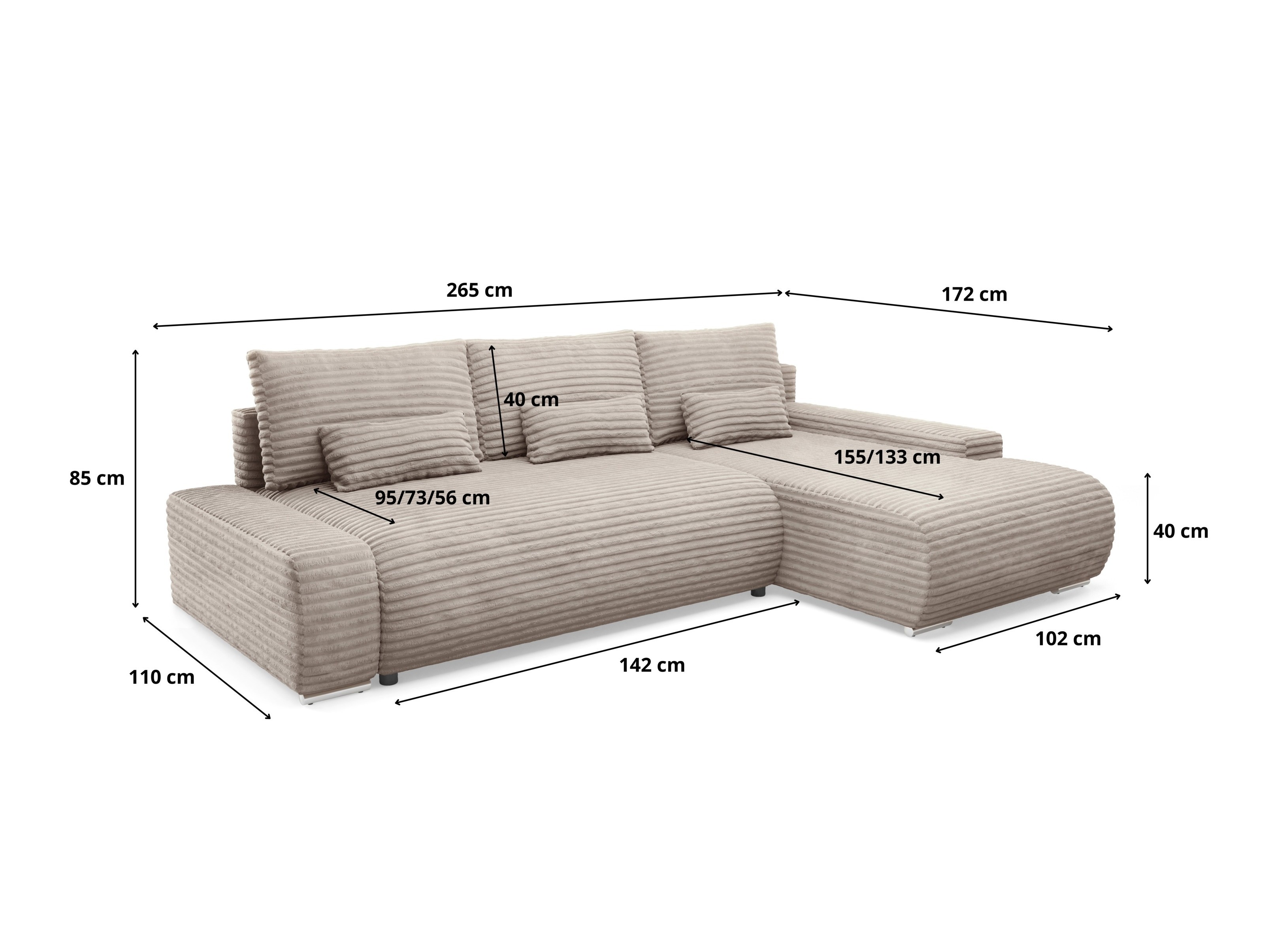 Corner sofa Franklin 201 (Ambience 03)