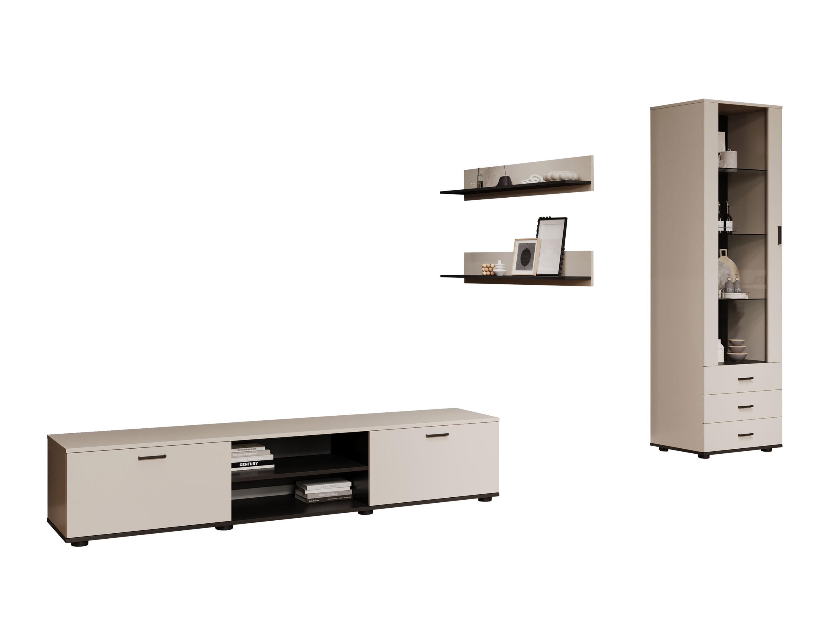 Living room set Tornola 107 (Cashmere + Black)