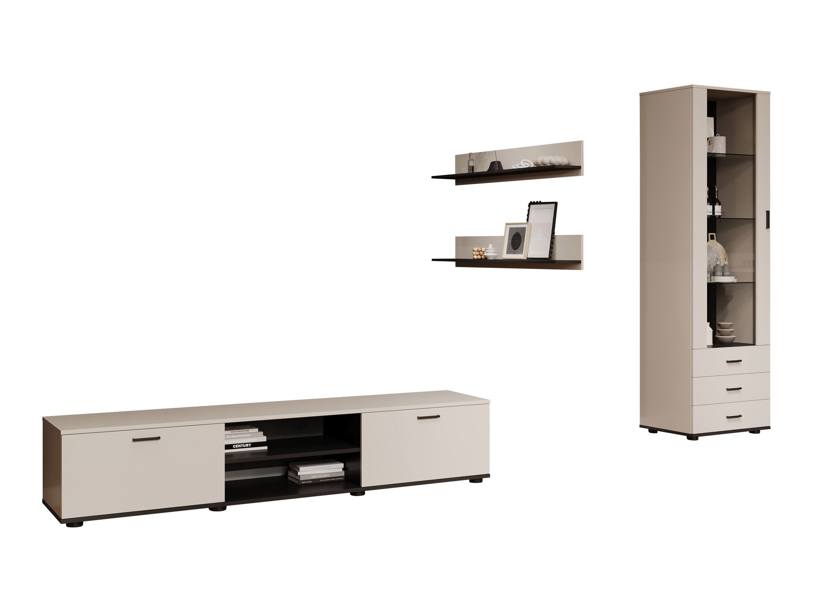 Living room set Tornola 107 (Cashmere + Black)