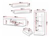 Living room set Tornola 107 (White + Glossy white)