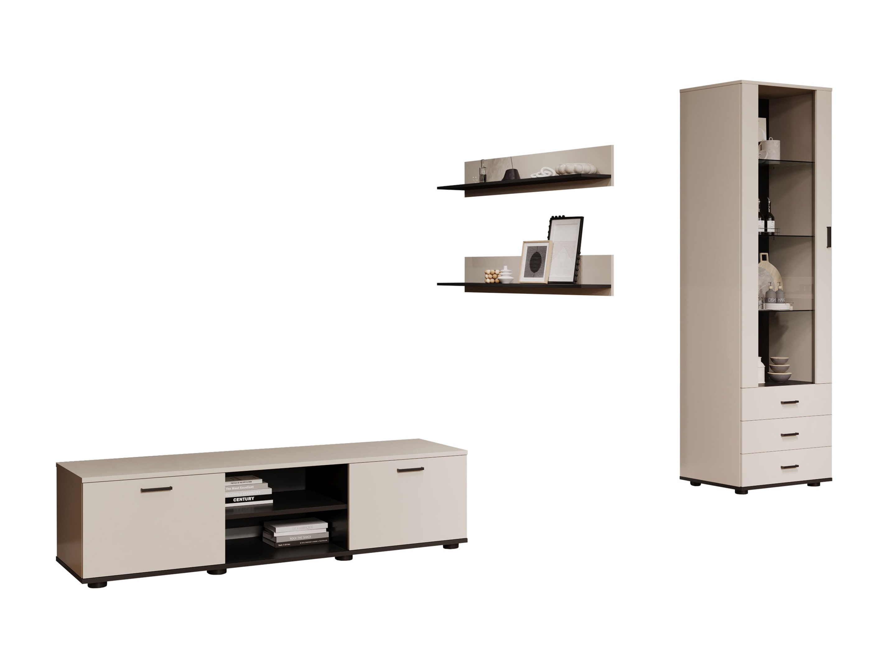 Living room set Tornola 110 (Cashmere + Black)