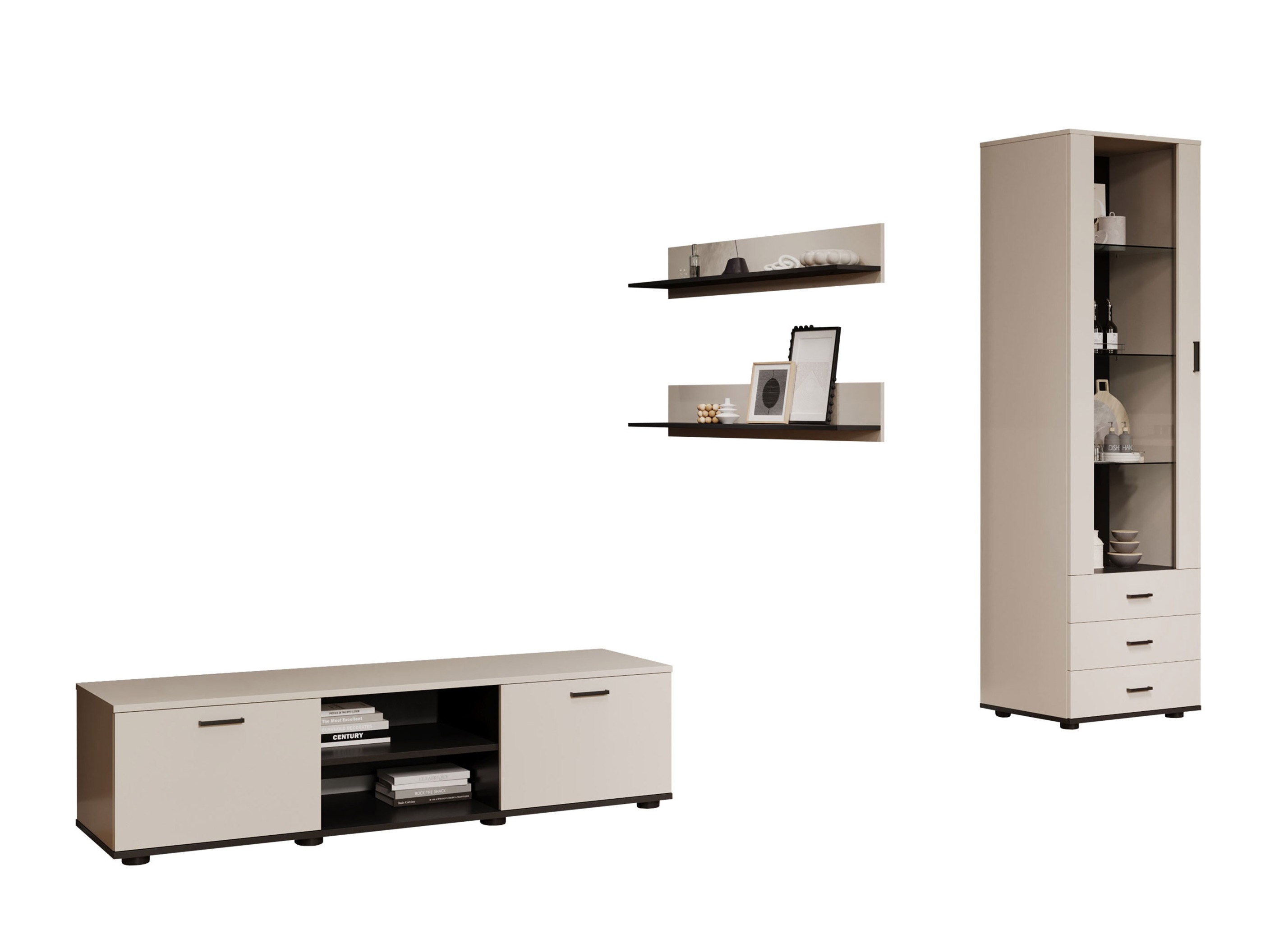 Living room set Tornola 110 (Cashmere + Black)