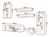 Living room set Tornola 114 (Black + Glossy black)
