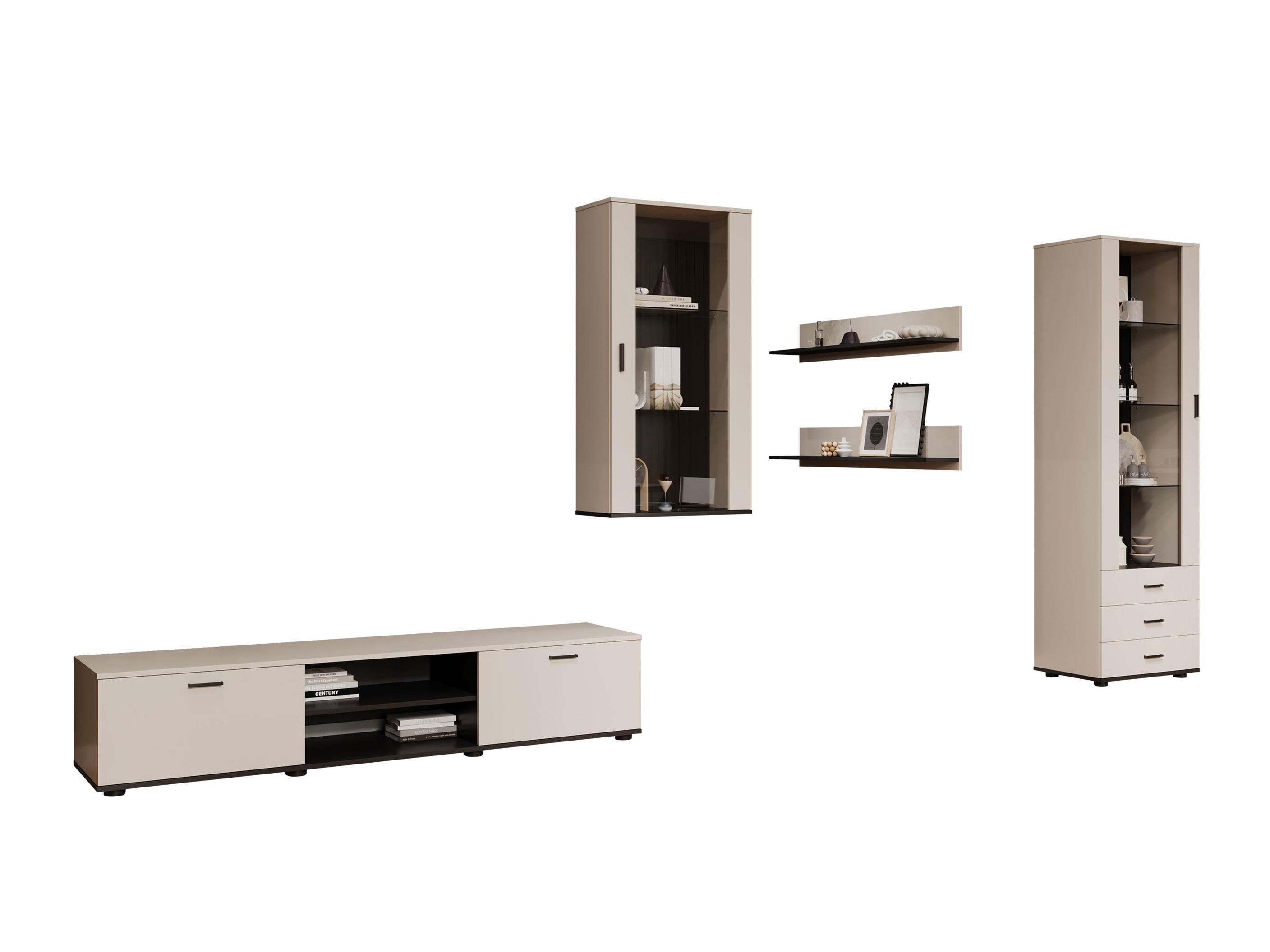 Living room set Tornola 114 (Cashmere + Black)