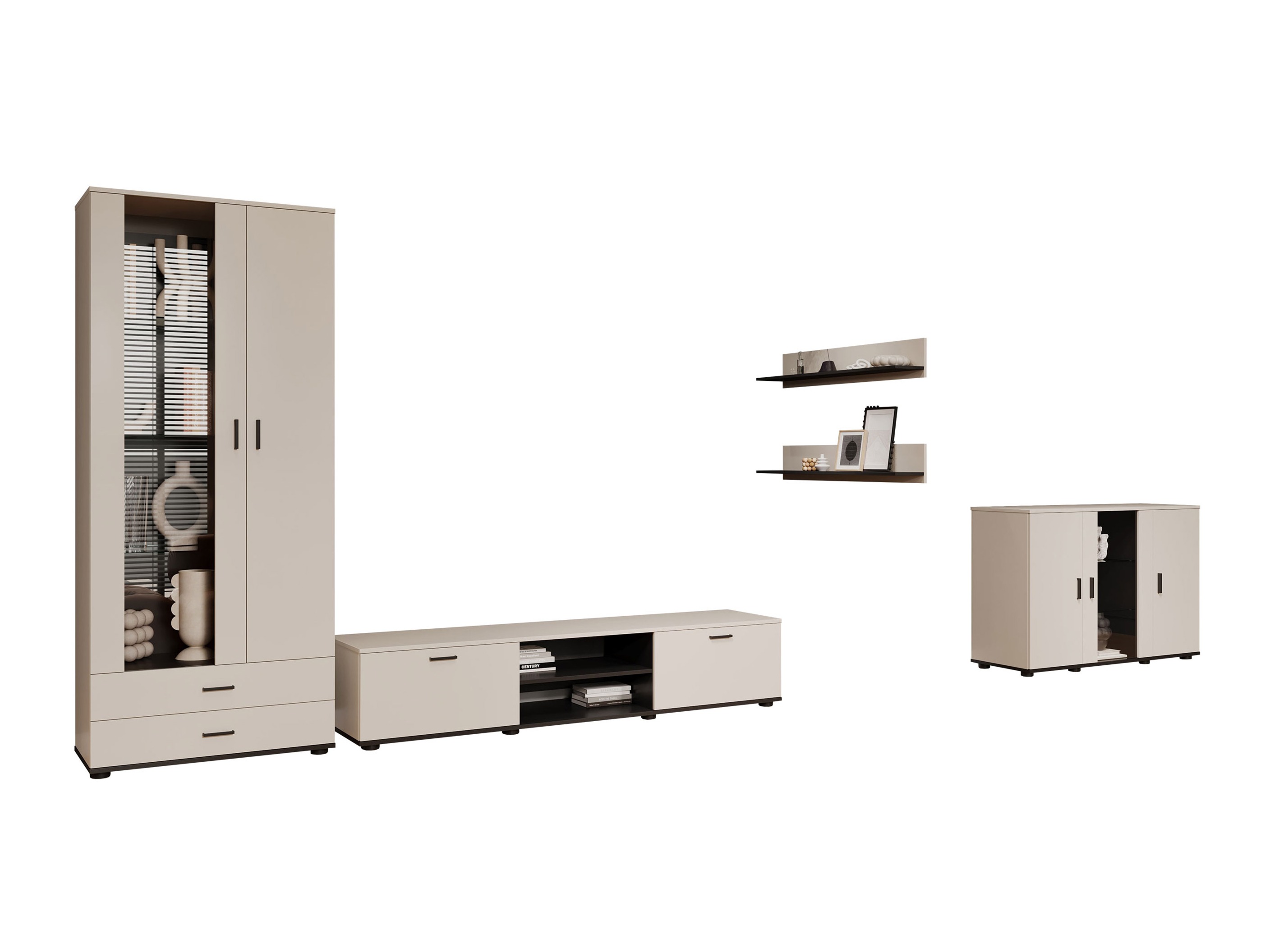 Living room set Tornola 116 (Cashmere + Black)