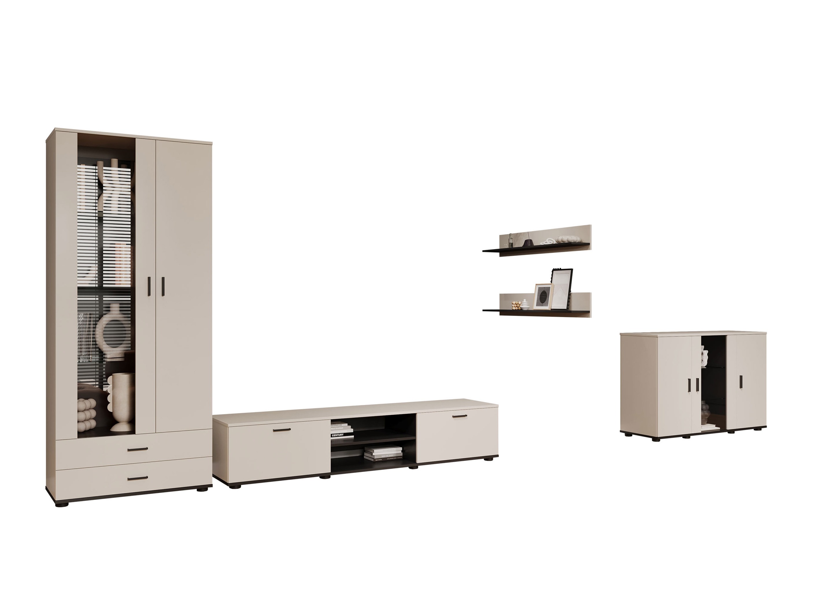 Living room set Tornola 116 (Cashmere + Black)