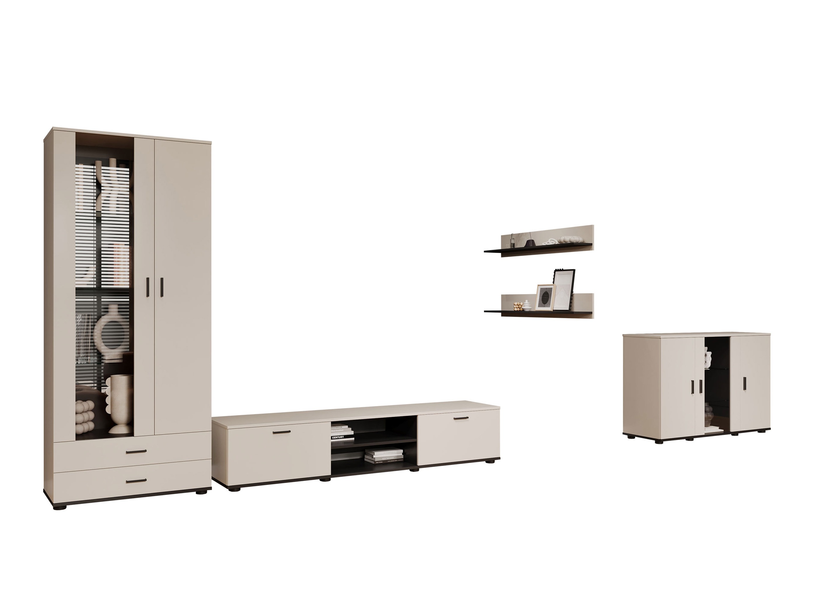 Living room set Tornola 116 (Cashmere + Black)