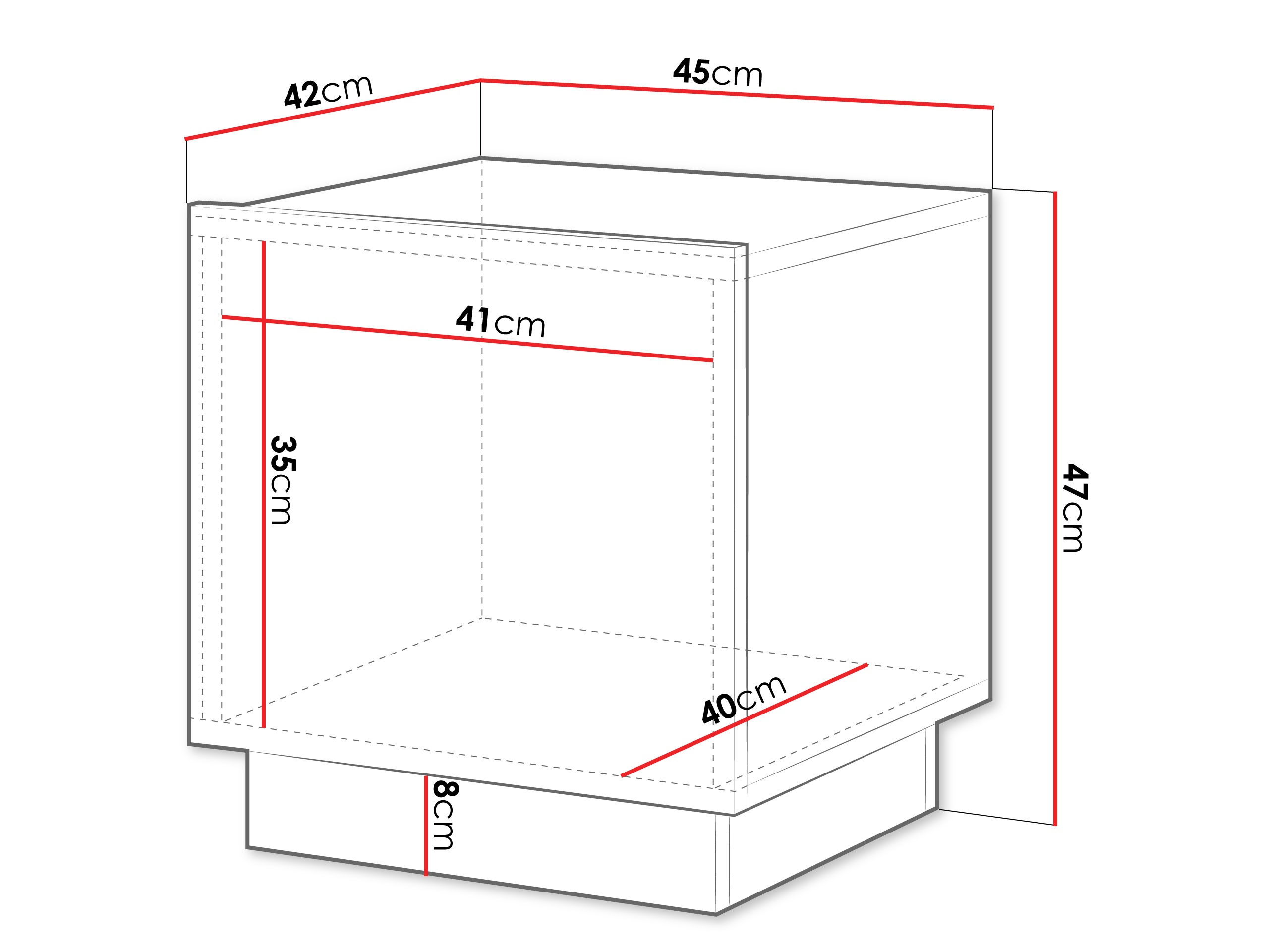 Set of bedside tables Lingua (Black)