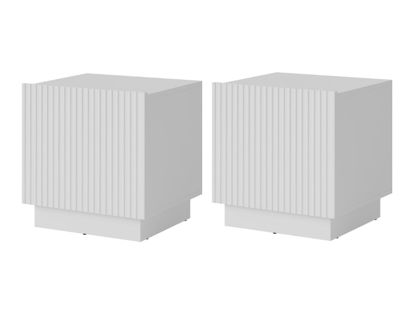 Set of bedside tables Lingua (White)