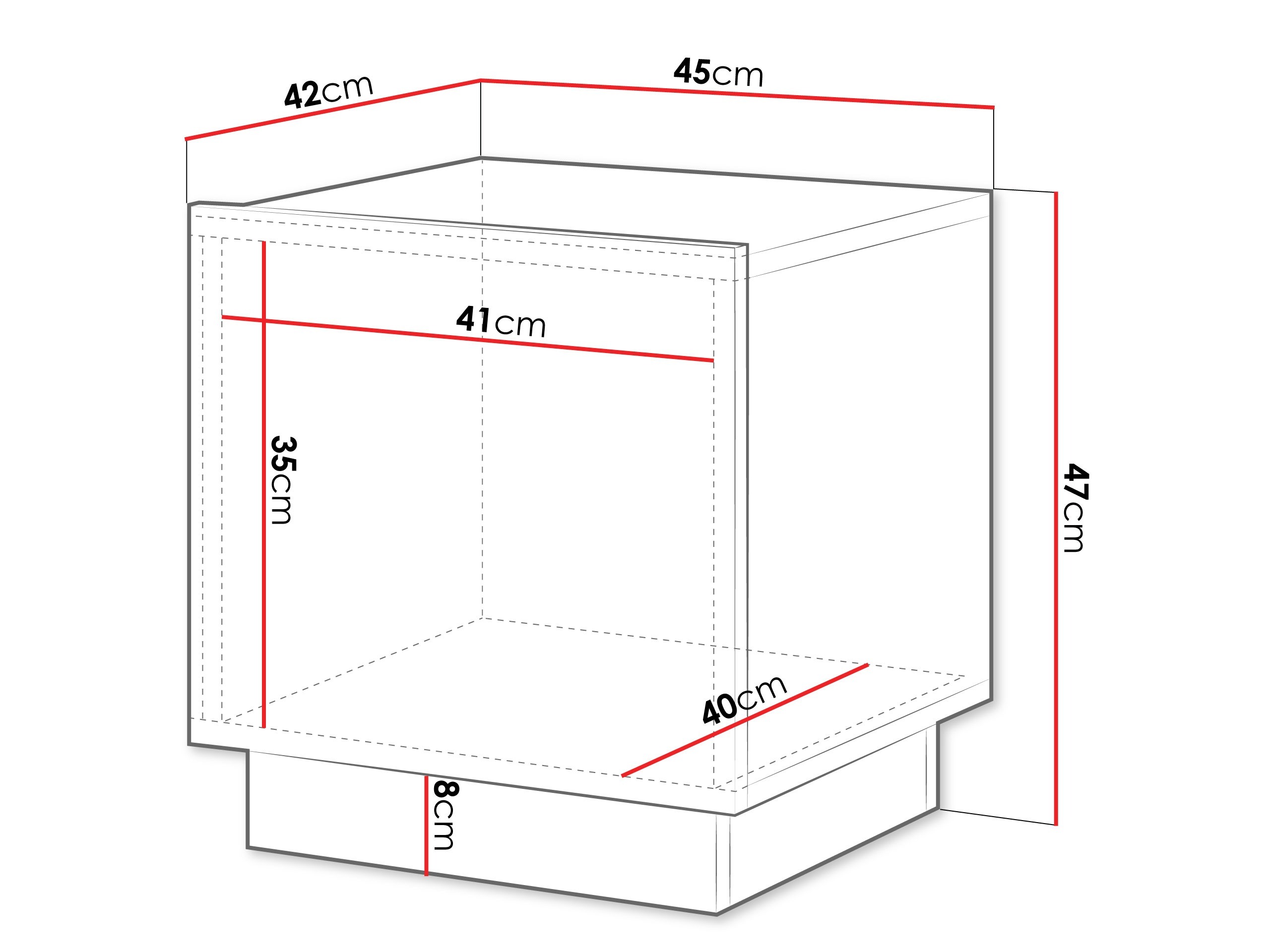 Set of bedside tables Lingua (White)