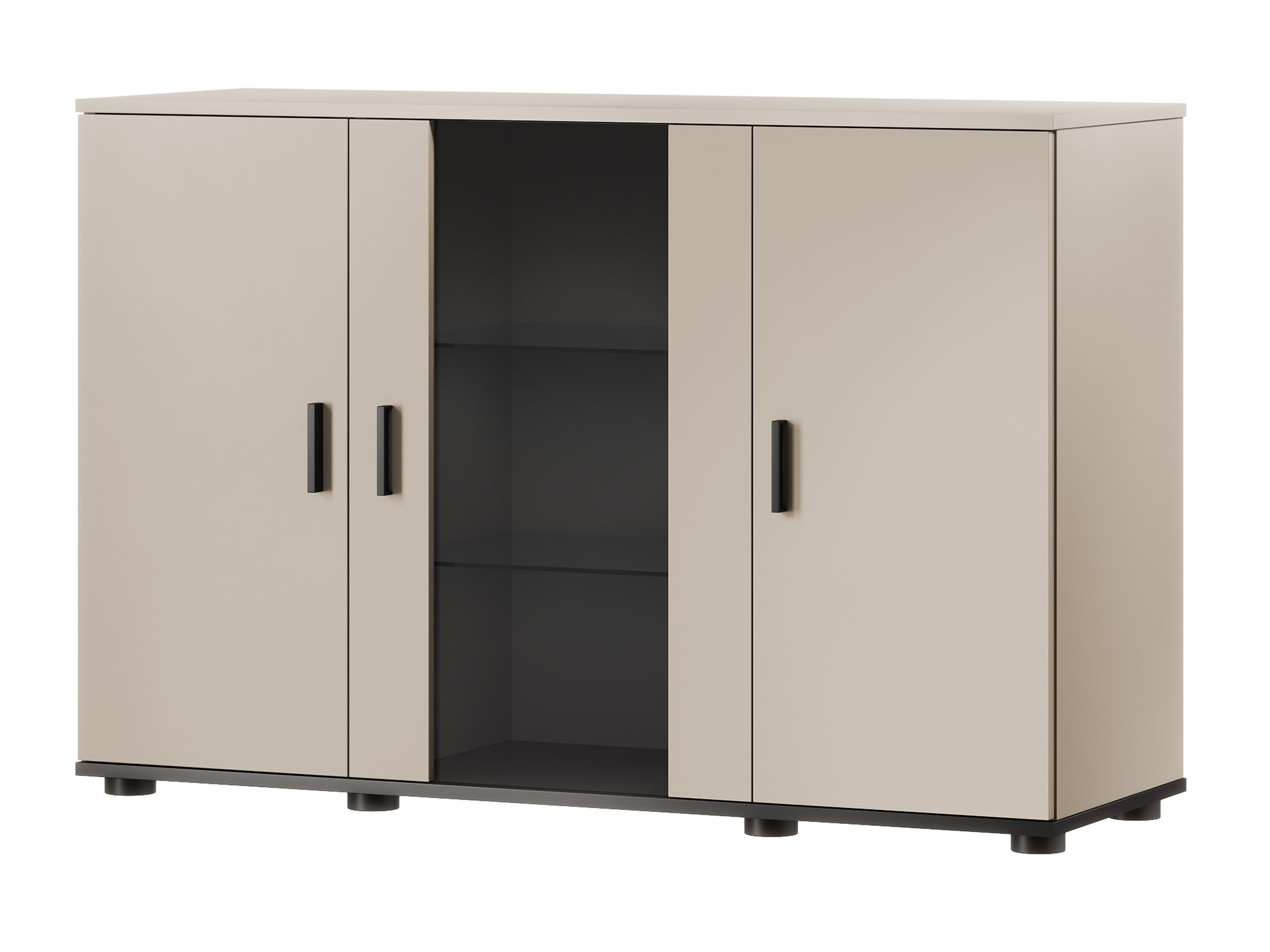 Sideboard Tornola 106 (Cashmere + Black)