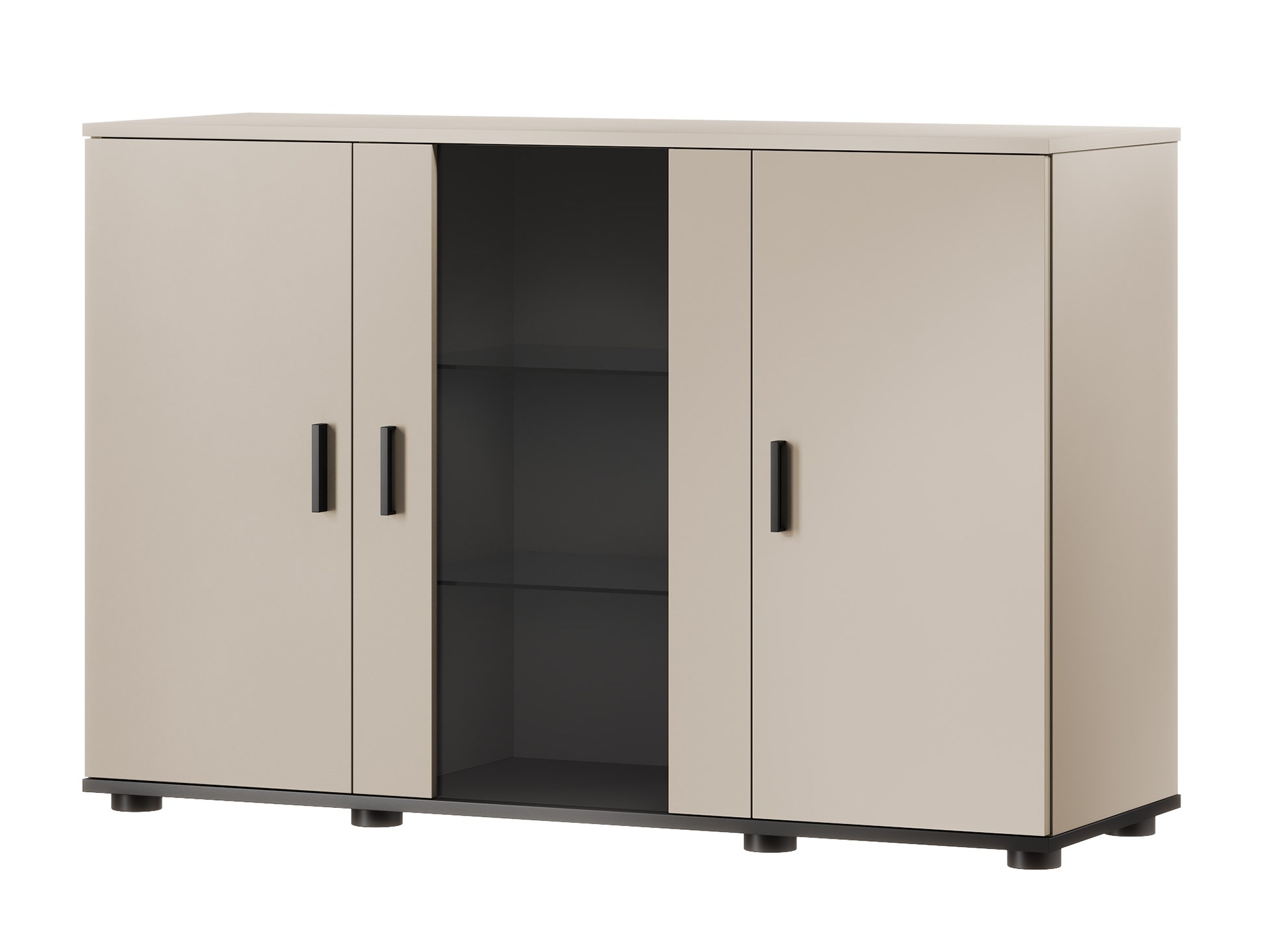 Sideboard Tornola 106 (Cashmere + Black)
