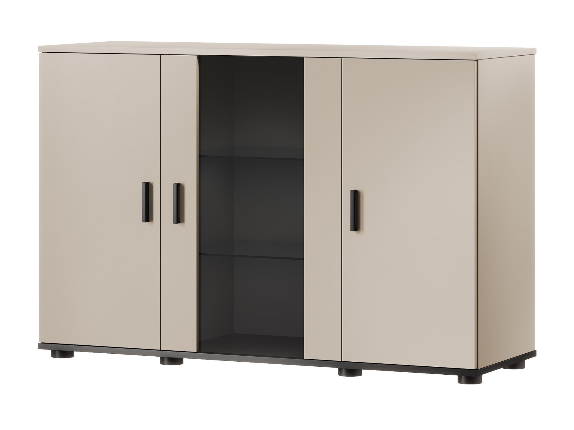 Sideboard Tornola 106 (Cashmere + Black)