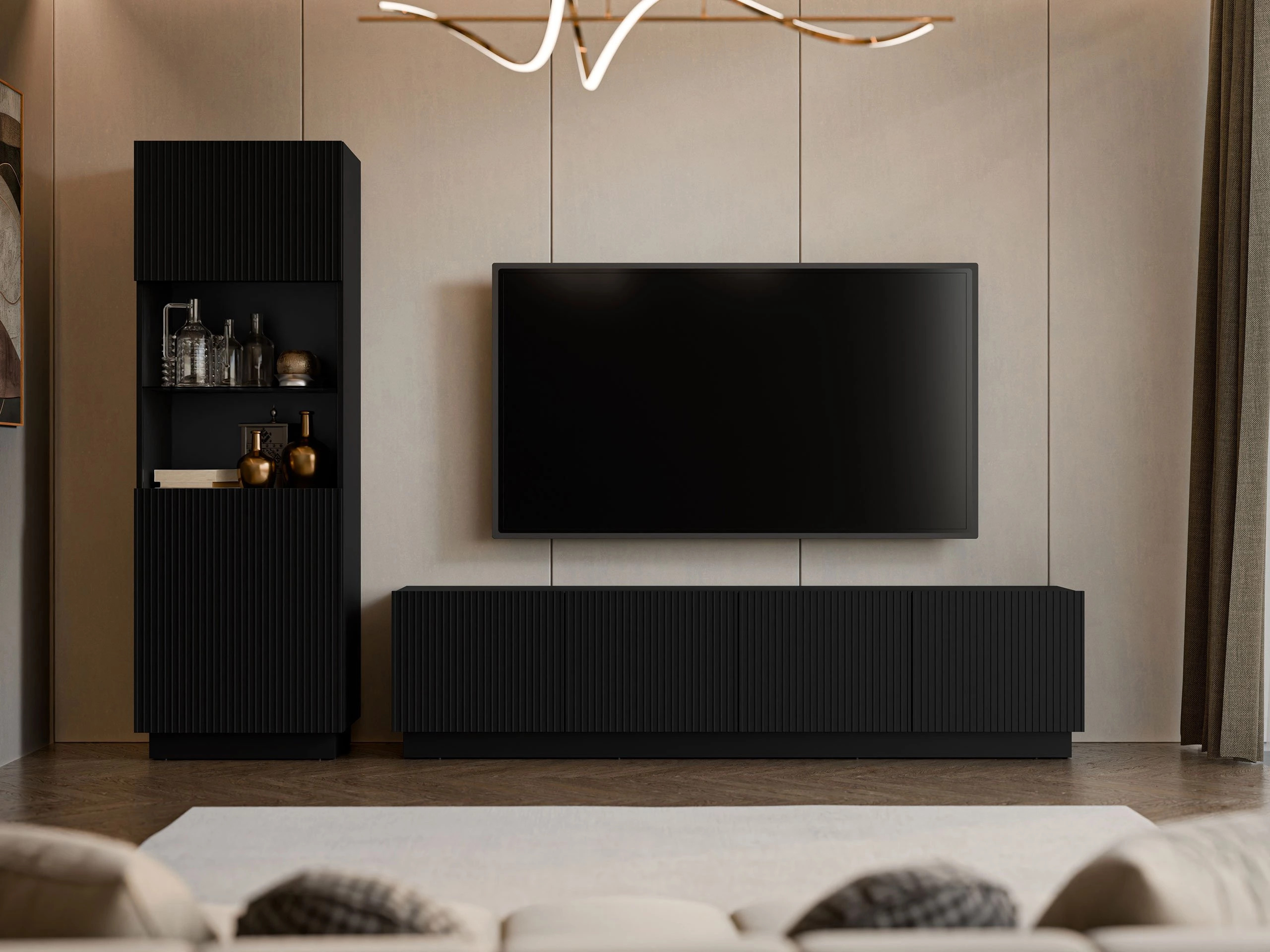 Bookcase Lingua I (Black)