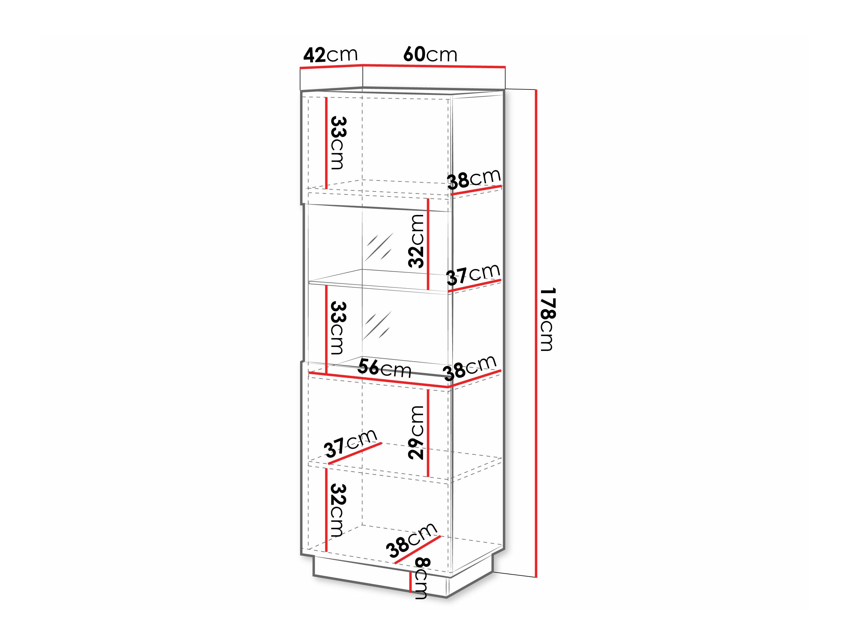 Bookcase Lingua I (Cashmere)
