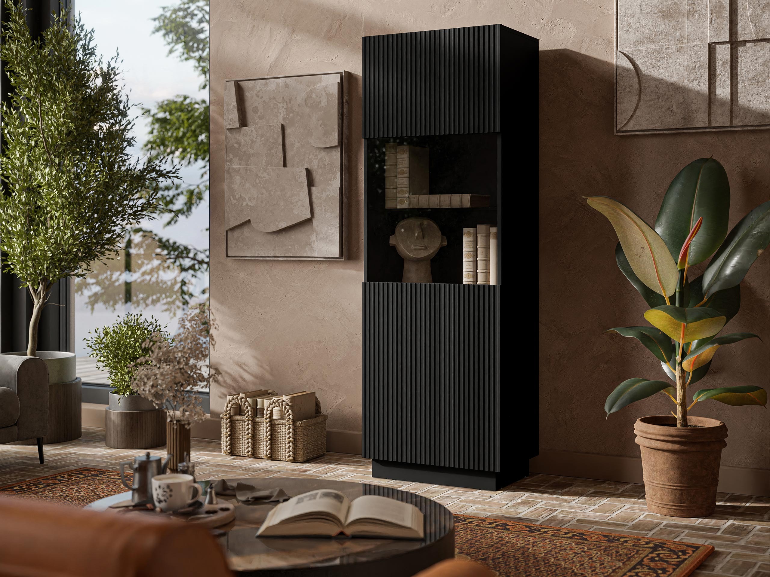 Bookcase Lusonu 106 (Black)