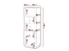 Bookcase Lusonu 106 (Black)