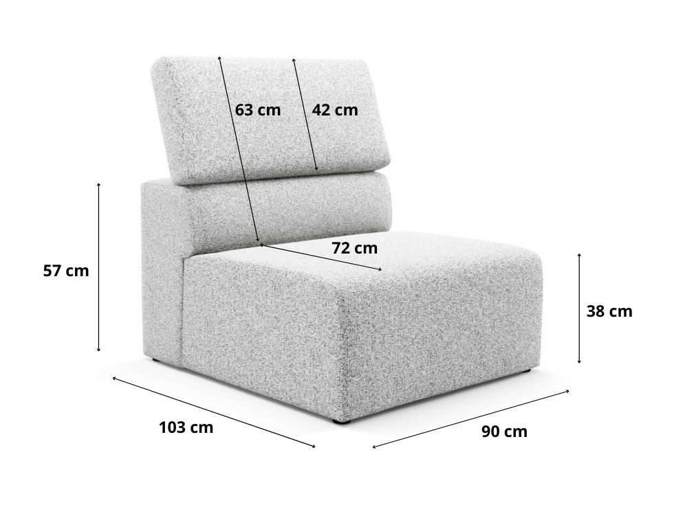 Modular armchair Virorle 101 (Puente 09)