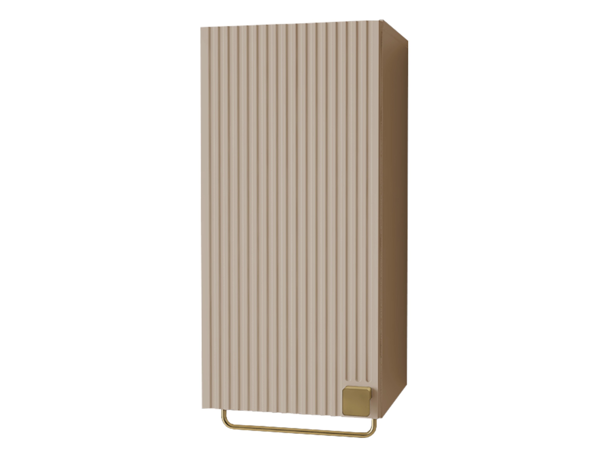 Wall-mounted bathroom cabinet Panium I (Light brown)