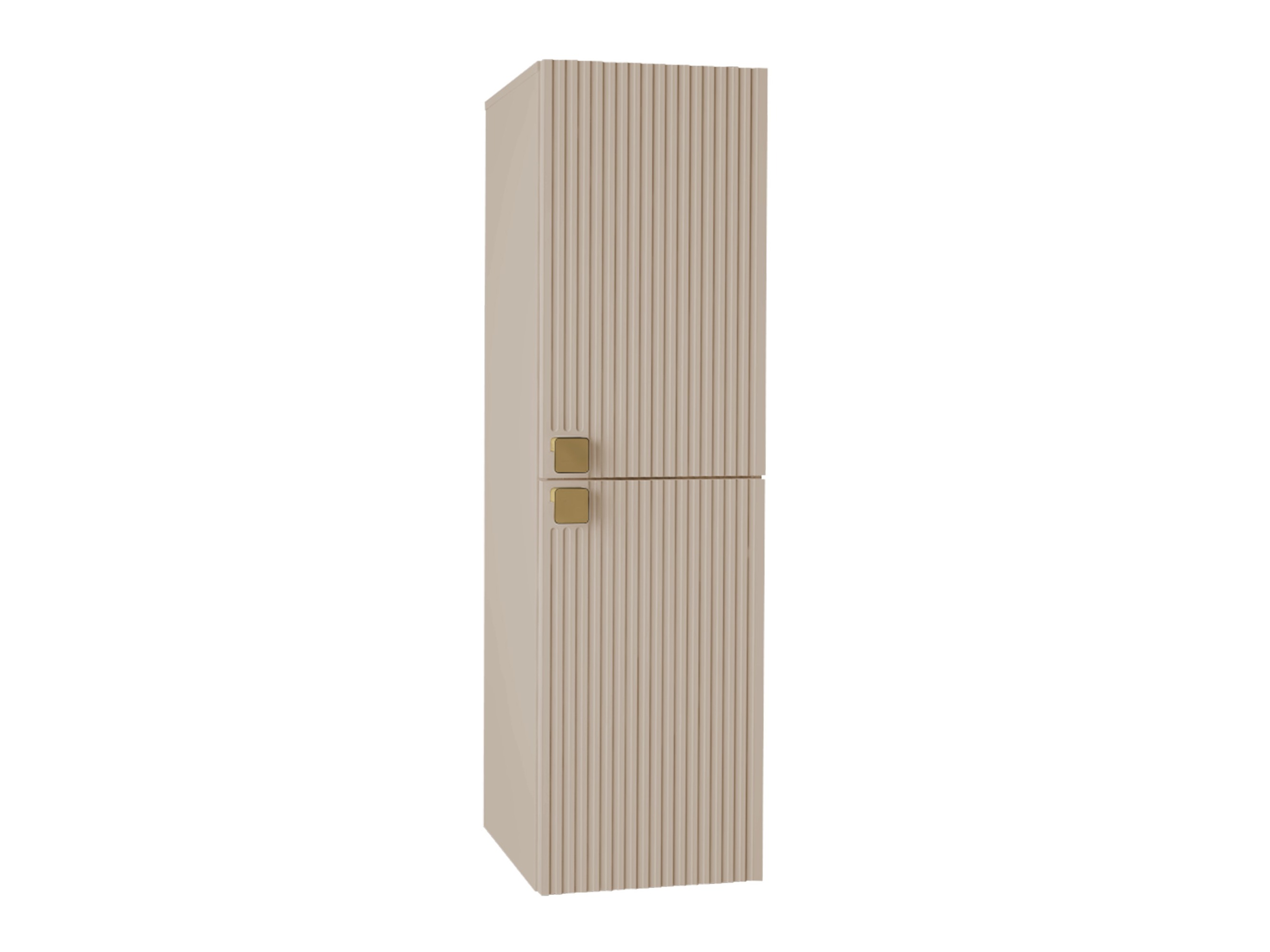 Wall-mounted bathroom cabinet Panium (Light brown)