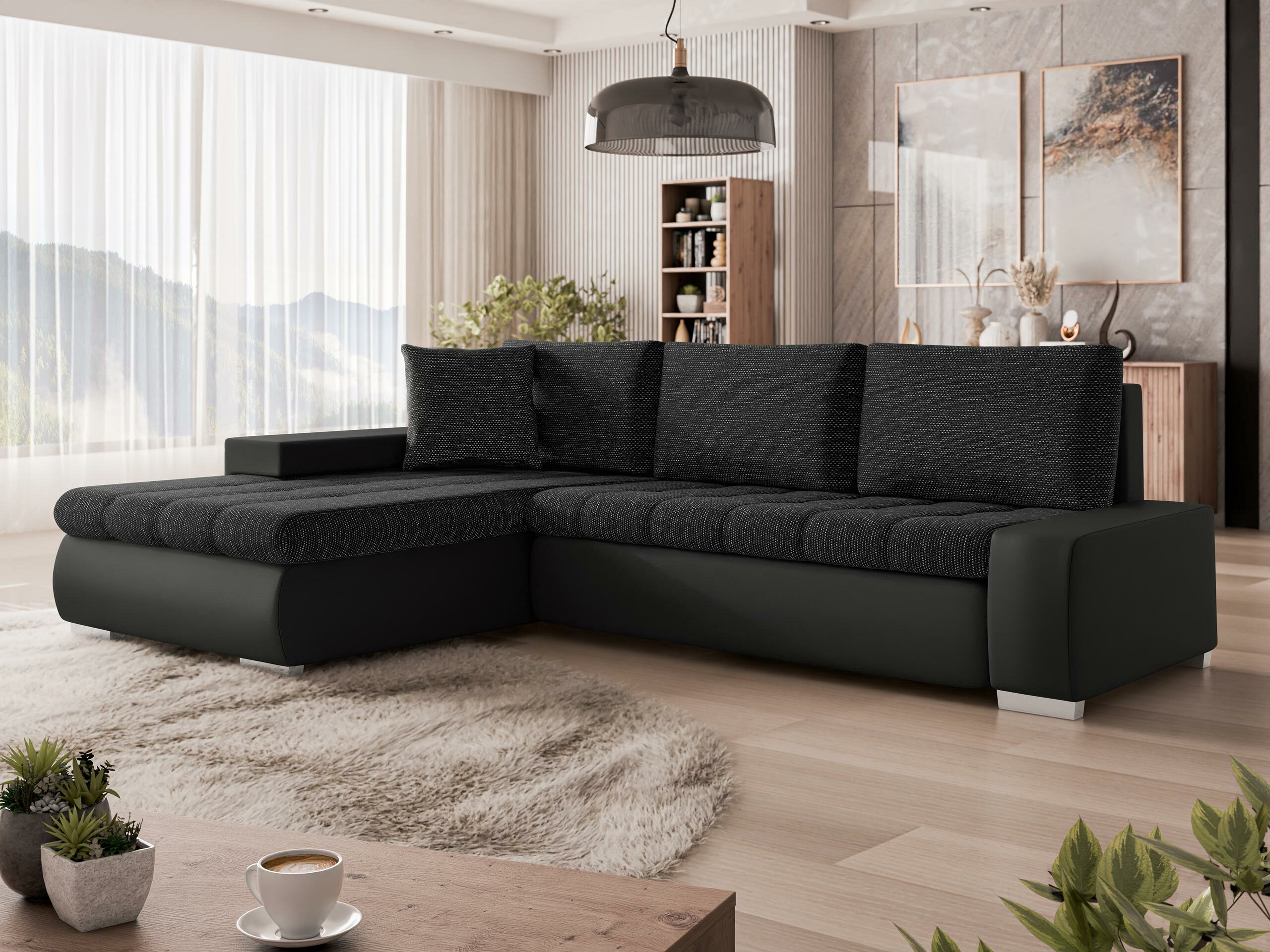 Corner sofa Comfivo 112 (Soft 011 + Lawa 06)
