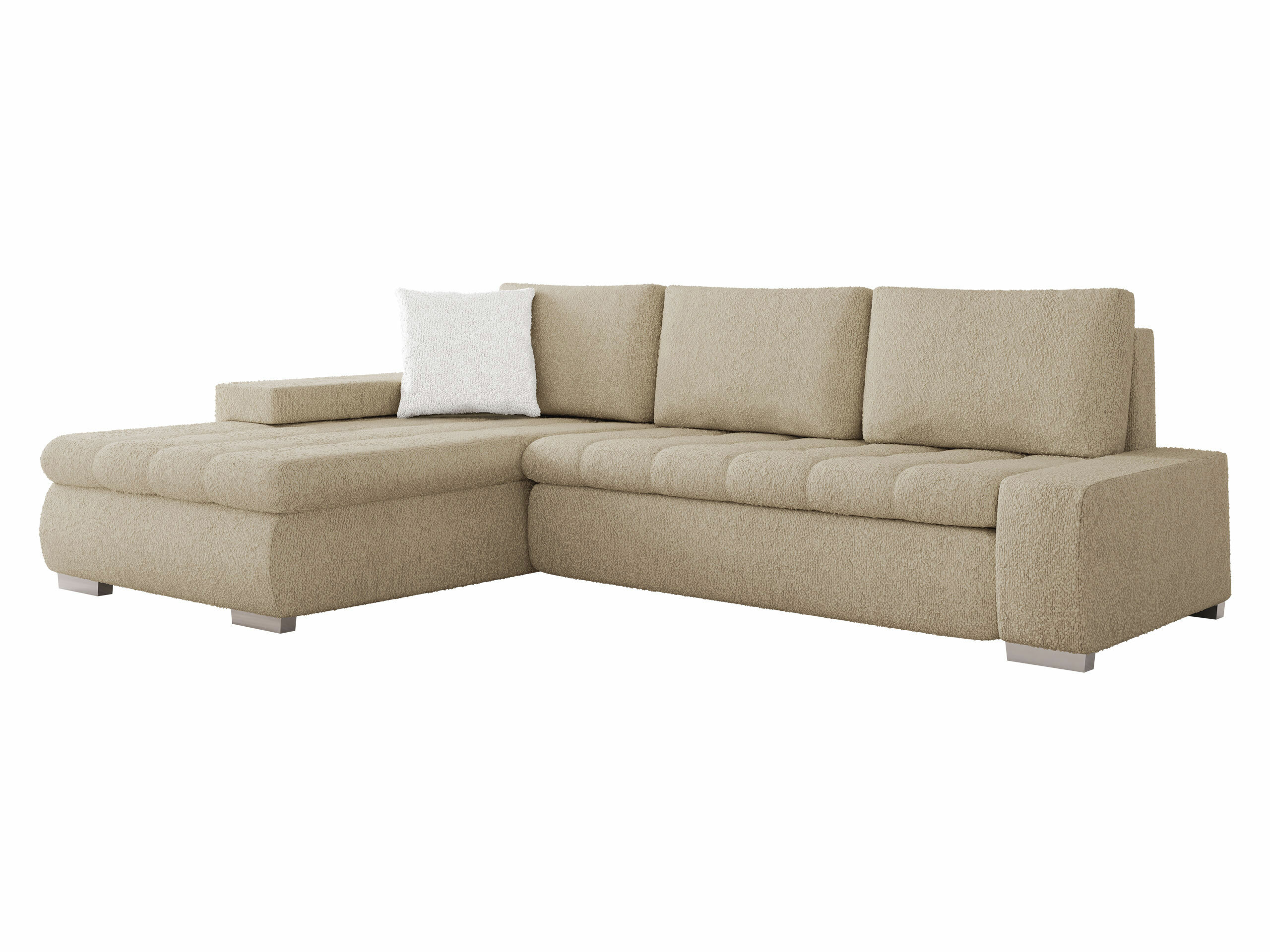 Corner sofa Comfivo Nitor IV (Boucle Baloo 2074 + Boucle Baloo 2073)
