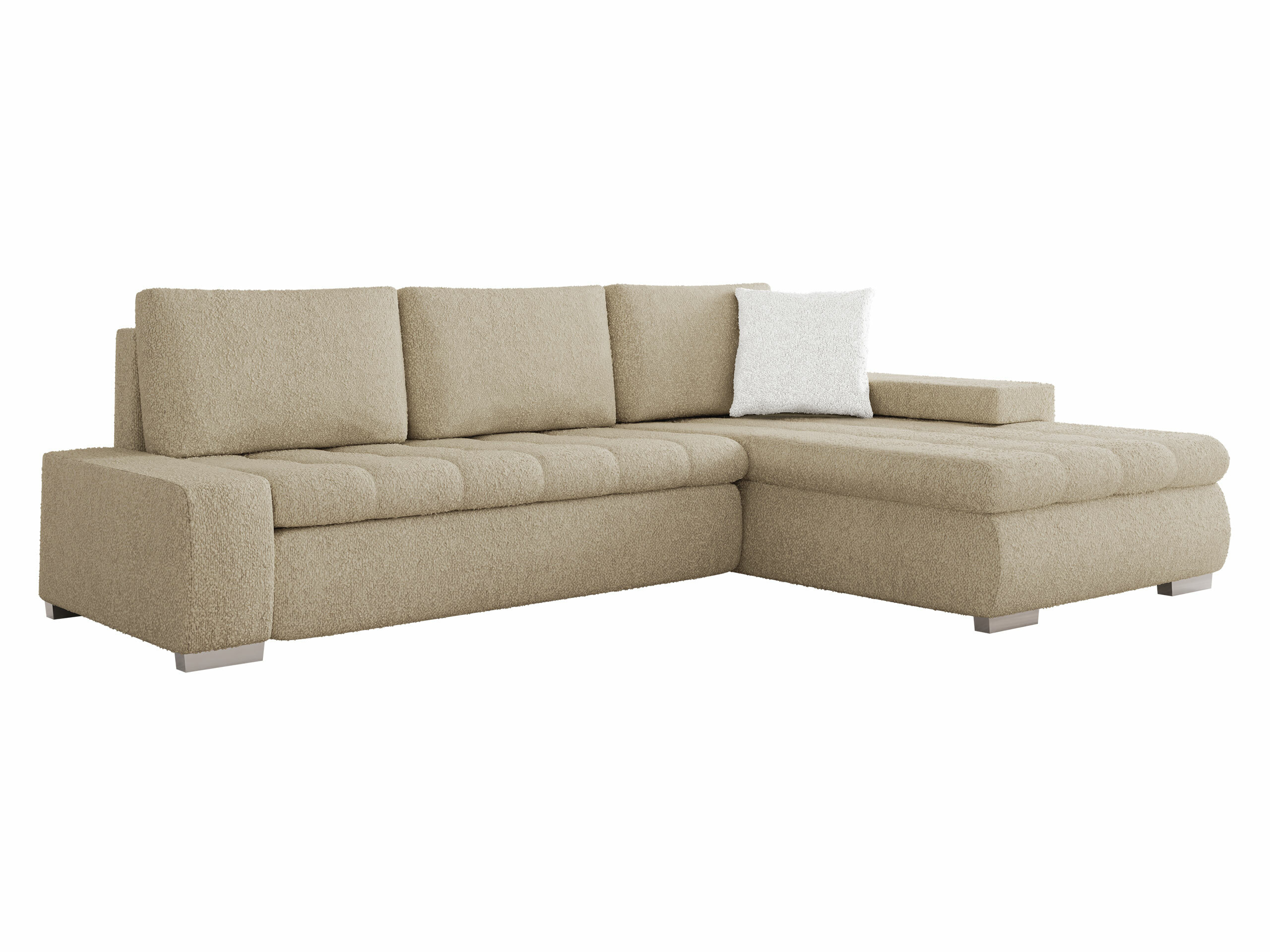 Corner sofa Comfivo Nitor IV (Boucle Baloo 2074 + Boucle Baloo 2073)