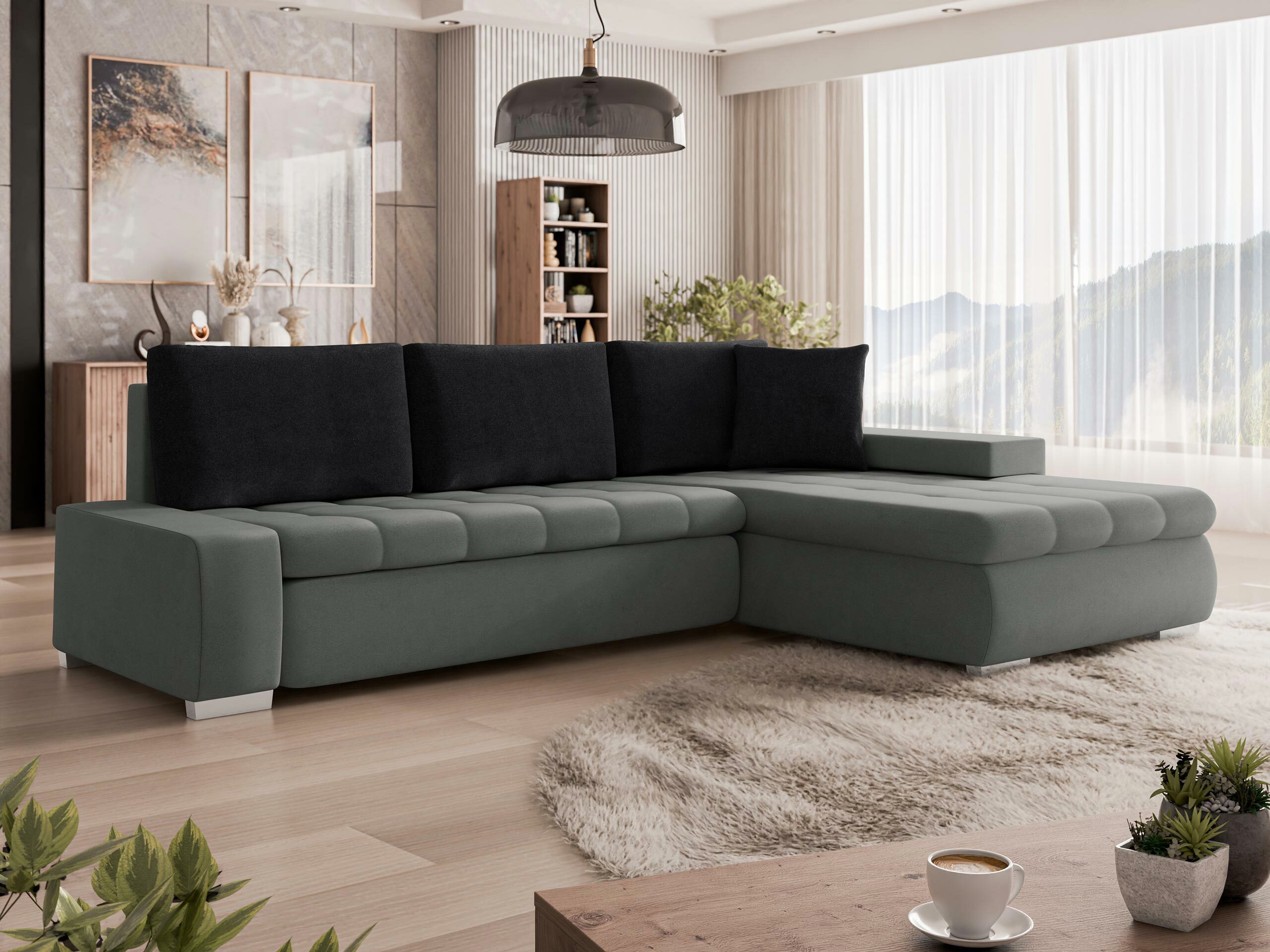 Corner sofa Comfivo Nitor (Magic Velvet 2217 + Magic Velvet 2219)