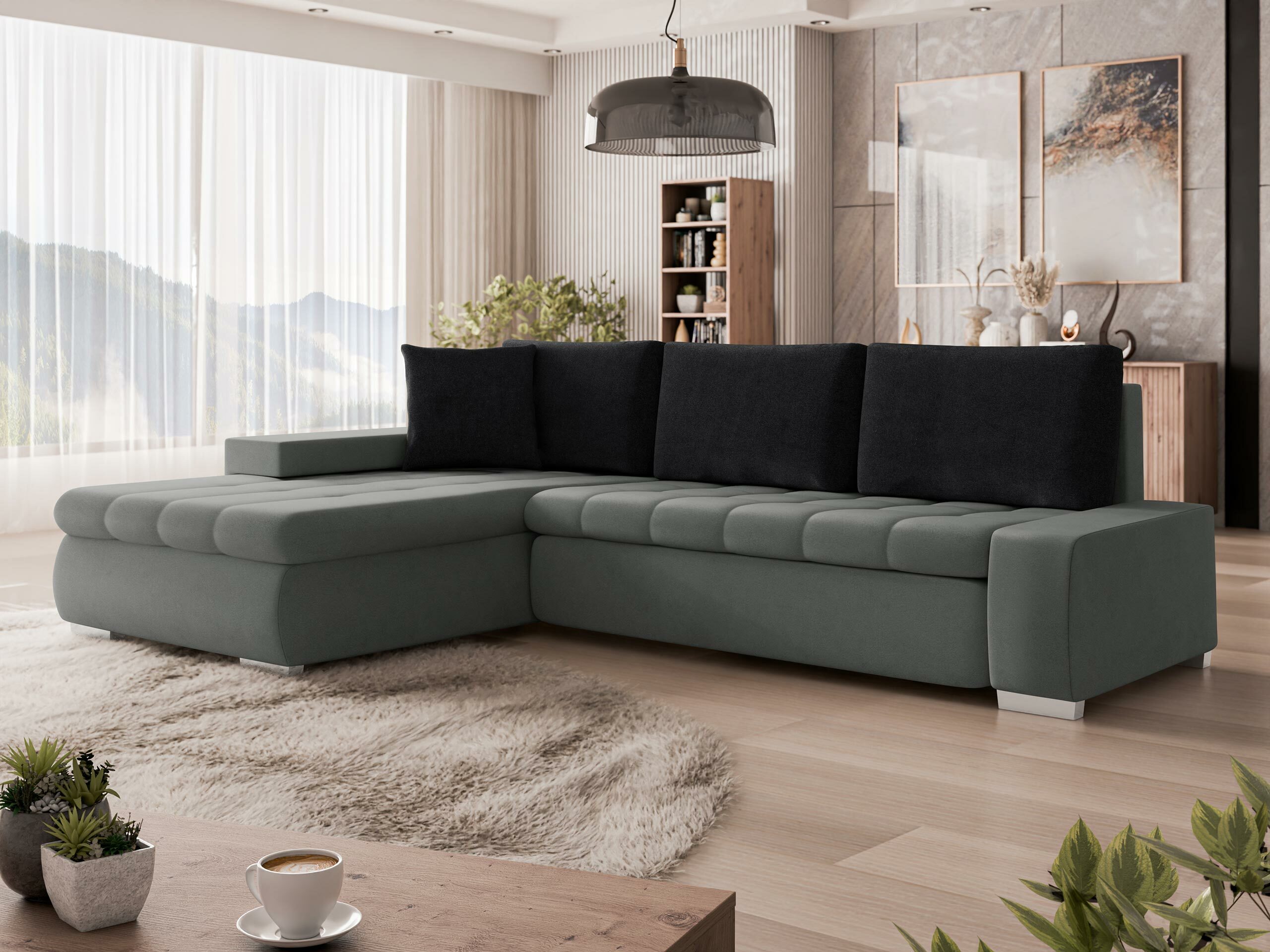 Corner sofa Comfivo Nitor (Magic Velvet 2217 + Magic Velvet 2219)