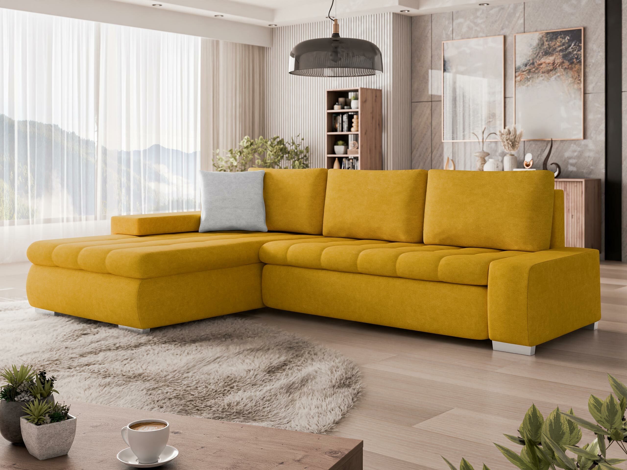 Corner sofa Comfivo Nitor (Uttario Velvet 2959 + Uttario Velvet 2973)