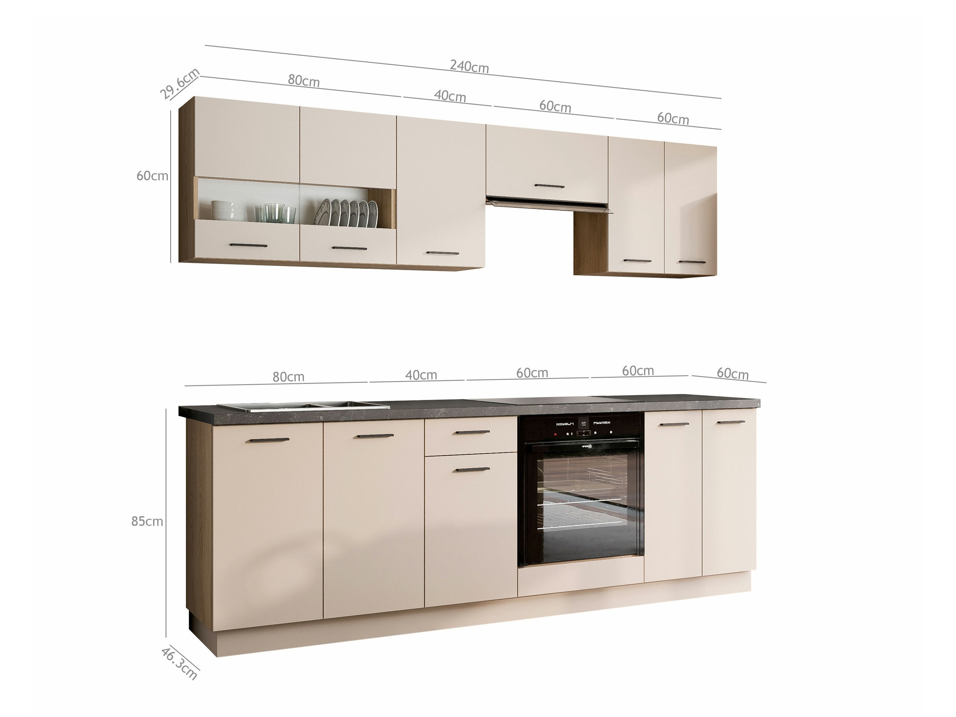 Modular kitchen set Ati Cashmere 131