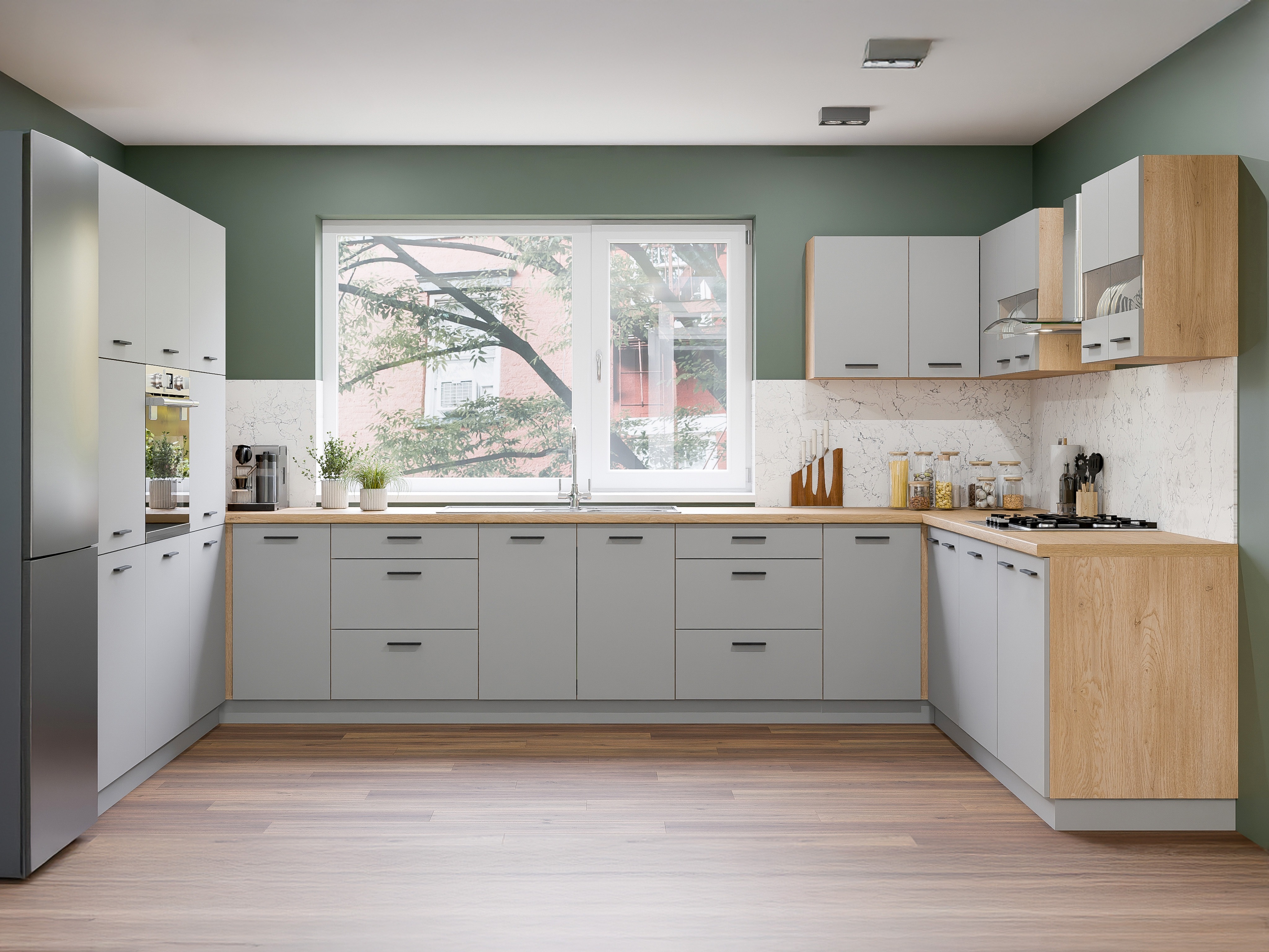 Modular kitchen set Ati Grey 132