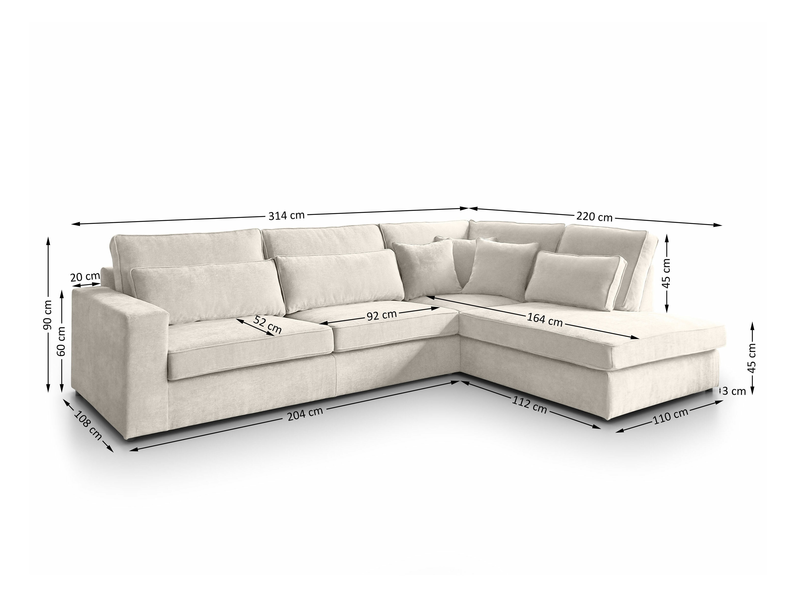 Corner sofa Margate 122 (Poso 02)