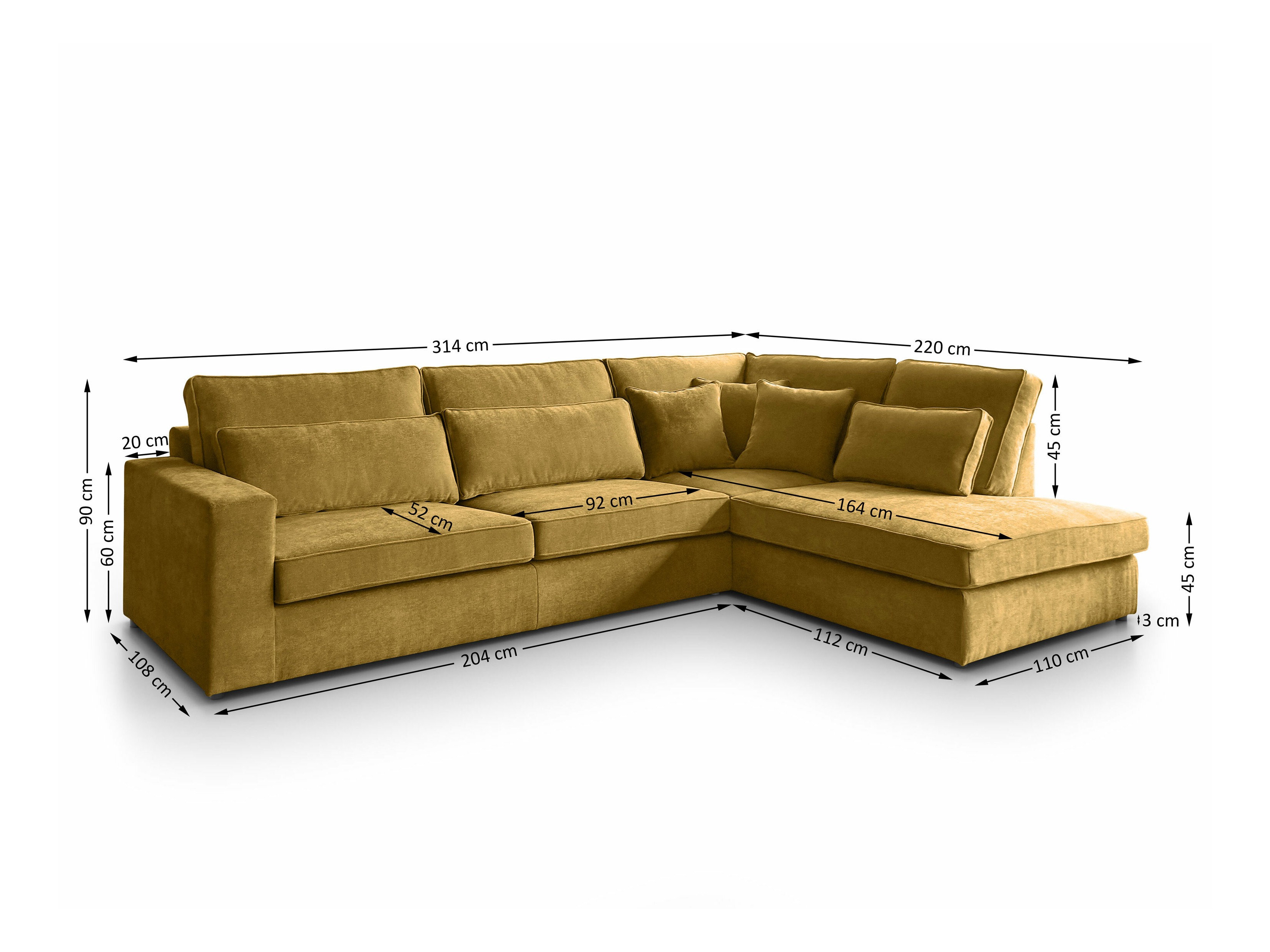 Corner sofa Margate 122 (Sereno 689)