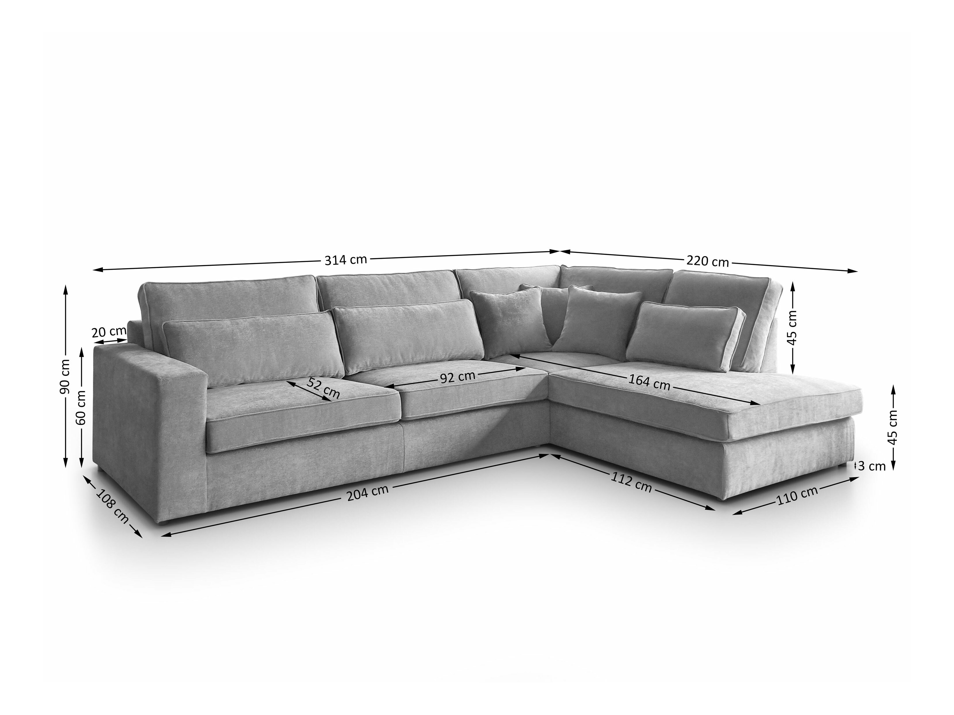 Corner sofa Margate 122 (Sereno 693)