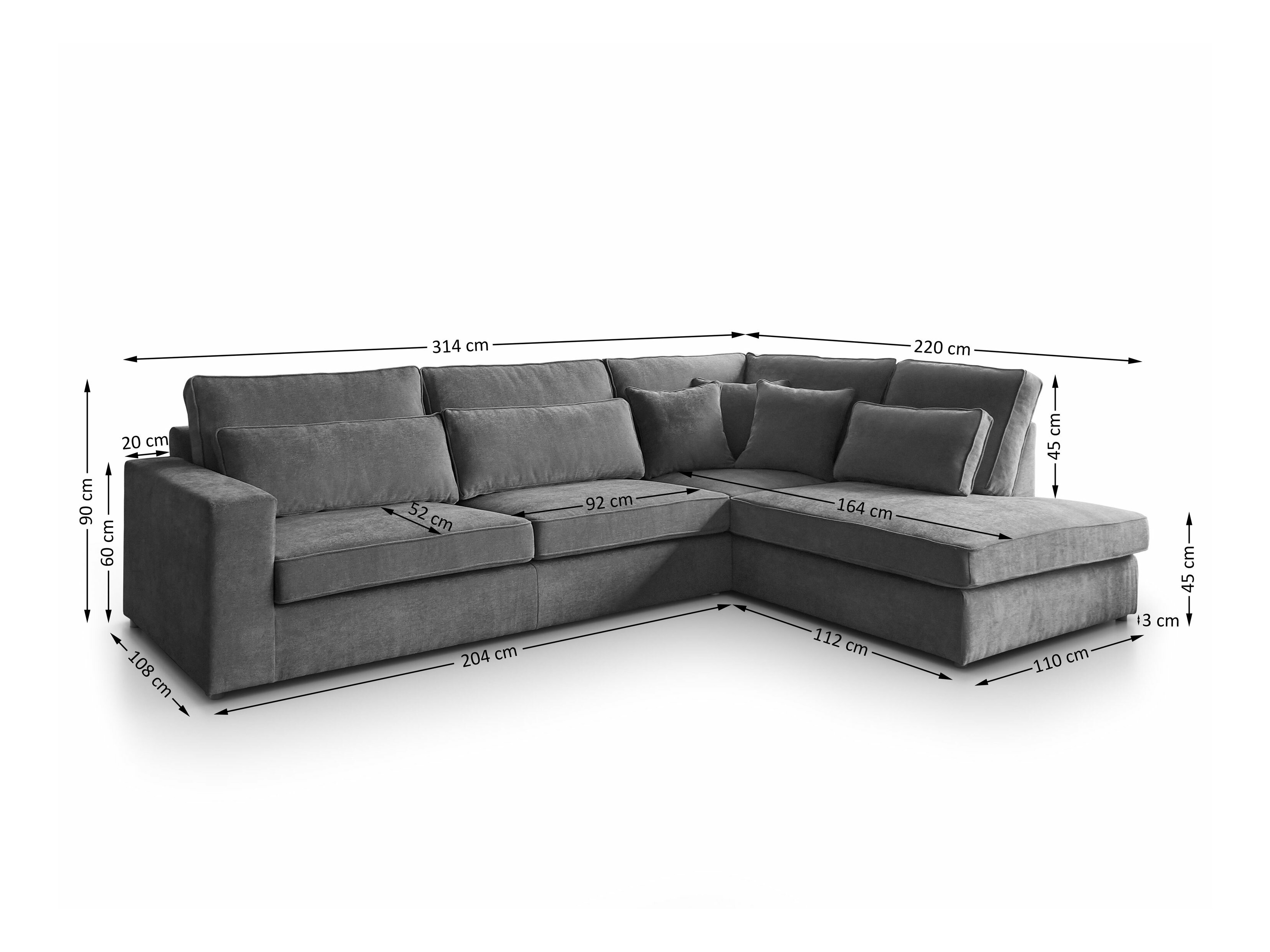 Corner sofa Margate 122 (Sereno 694)