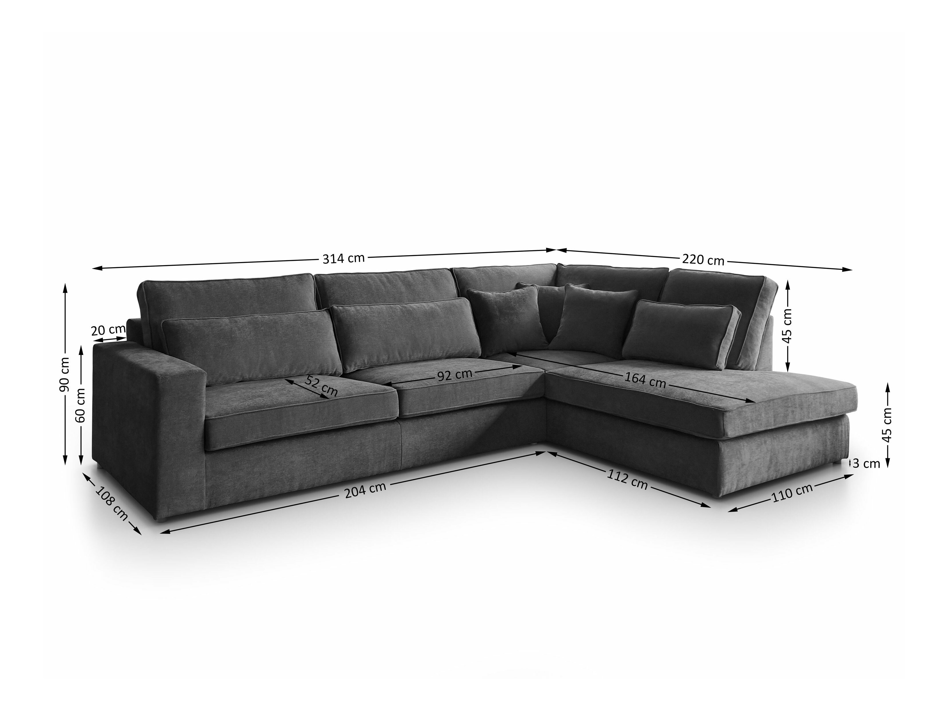 Corner sofa Margate 122 (Sereno 695)