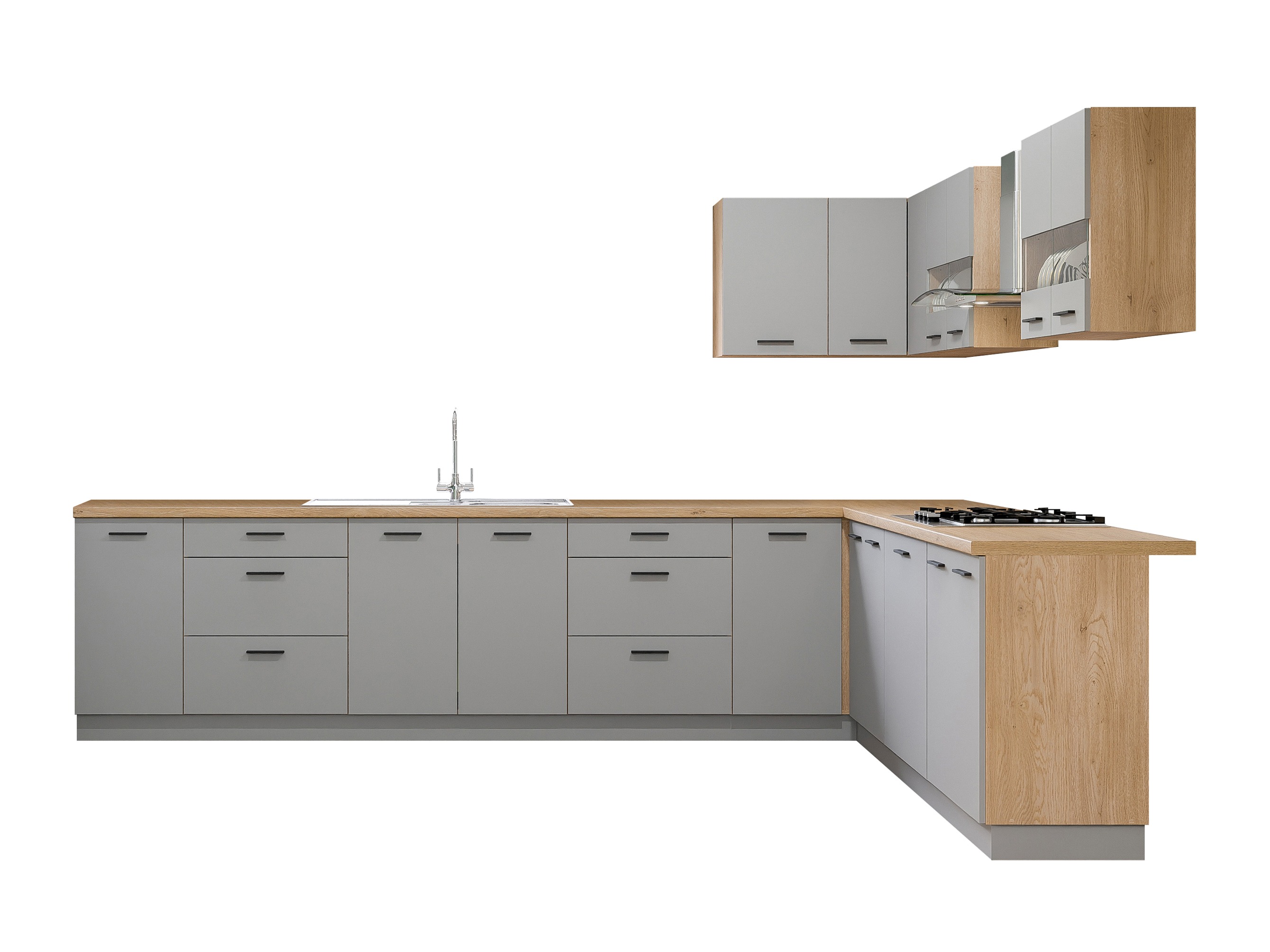 Modular kitchen set Ati Grey 133
