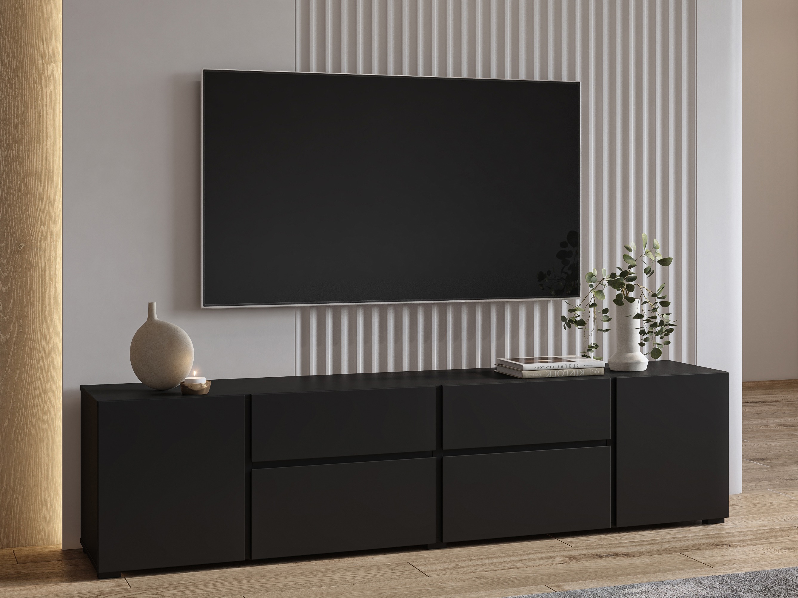 TV stand Elbleve 100 (Black)