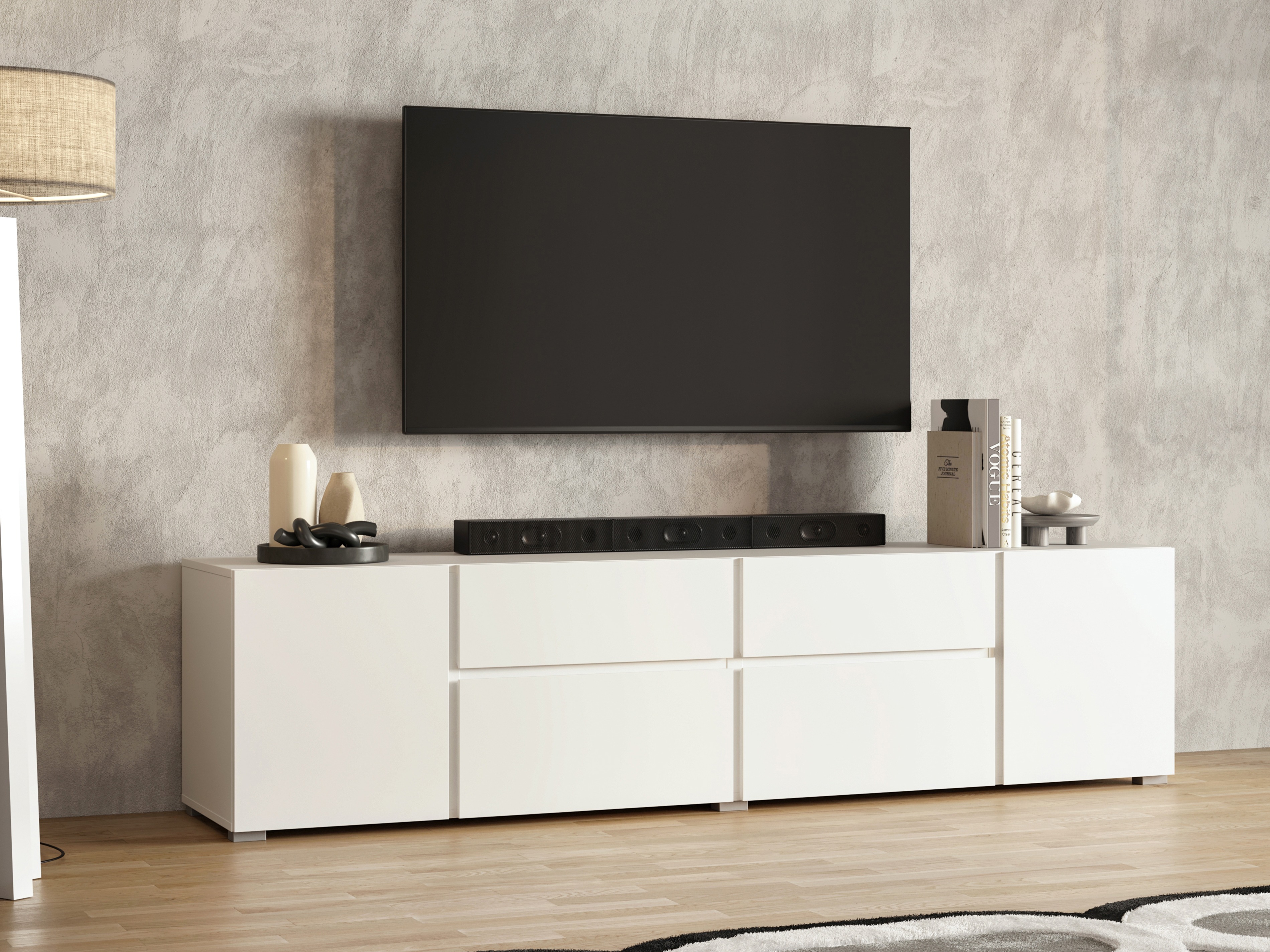 TV stand Elbleve 100 (White)