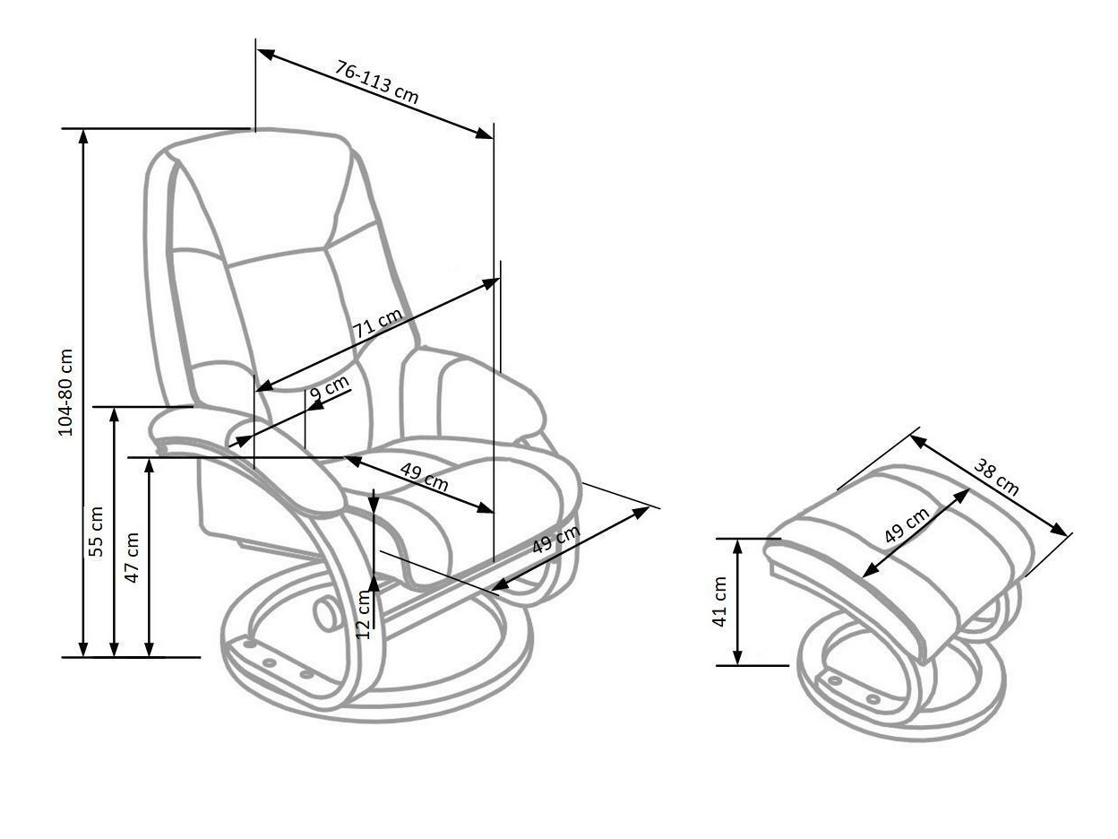 Armchair Houston 573 (Black)