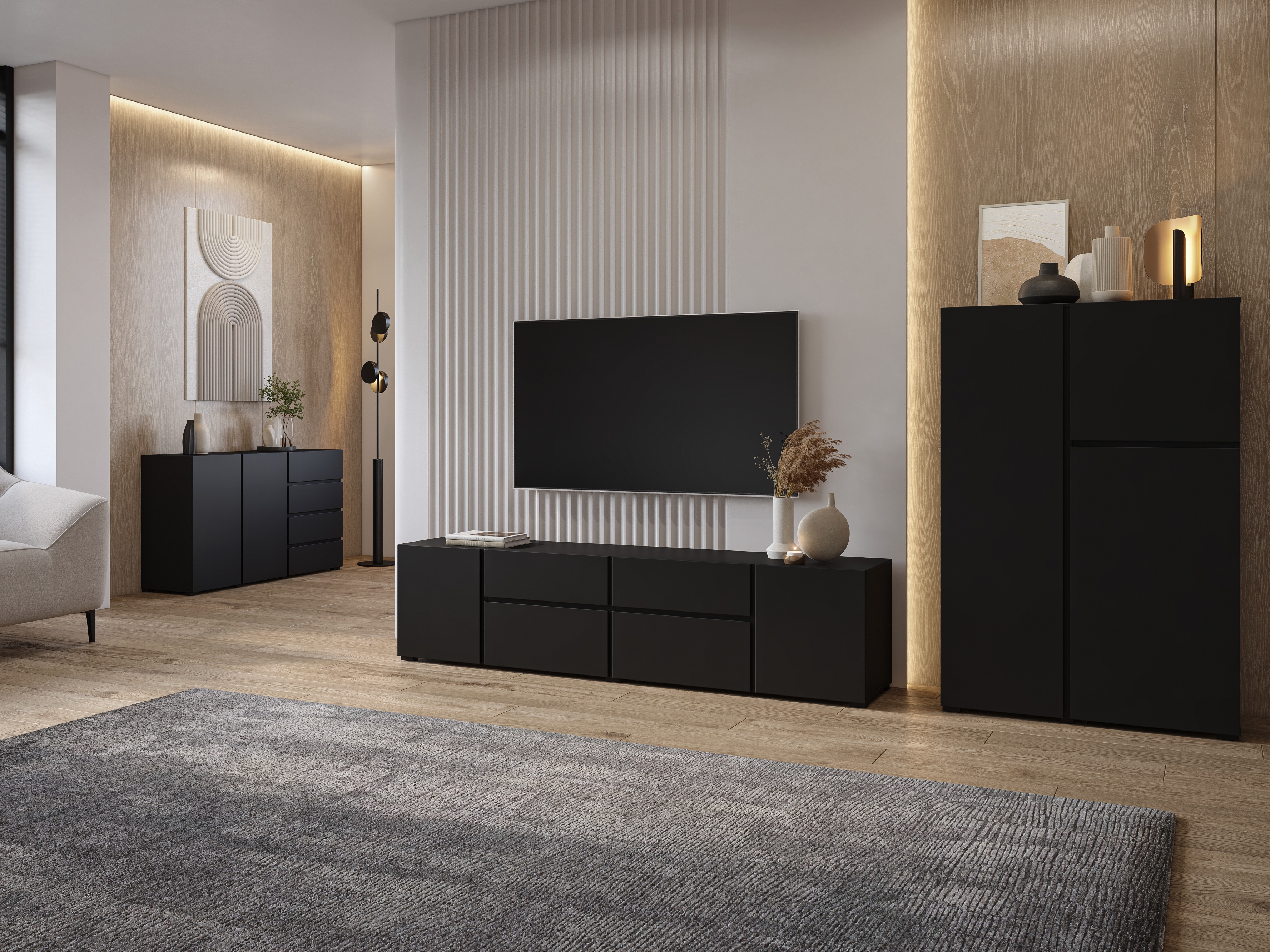 Bookcase Elbleve 102 (Black)