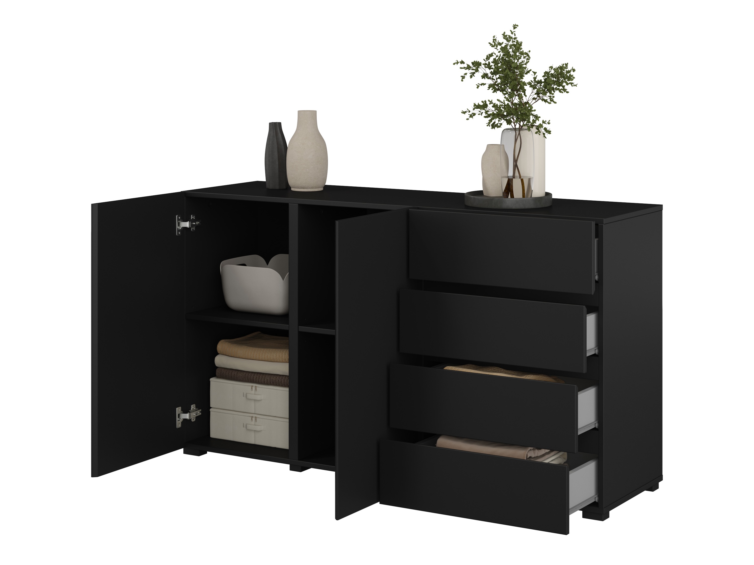 Chest of drawers Elbleve 101 (Black)