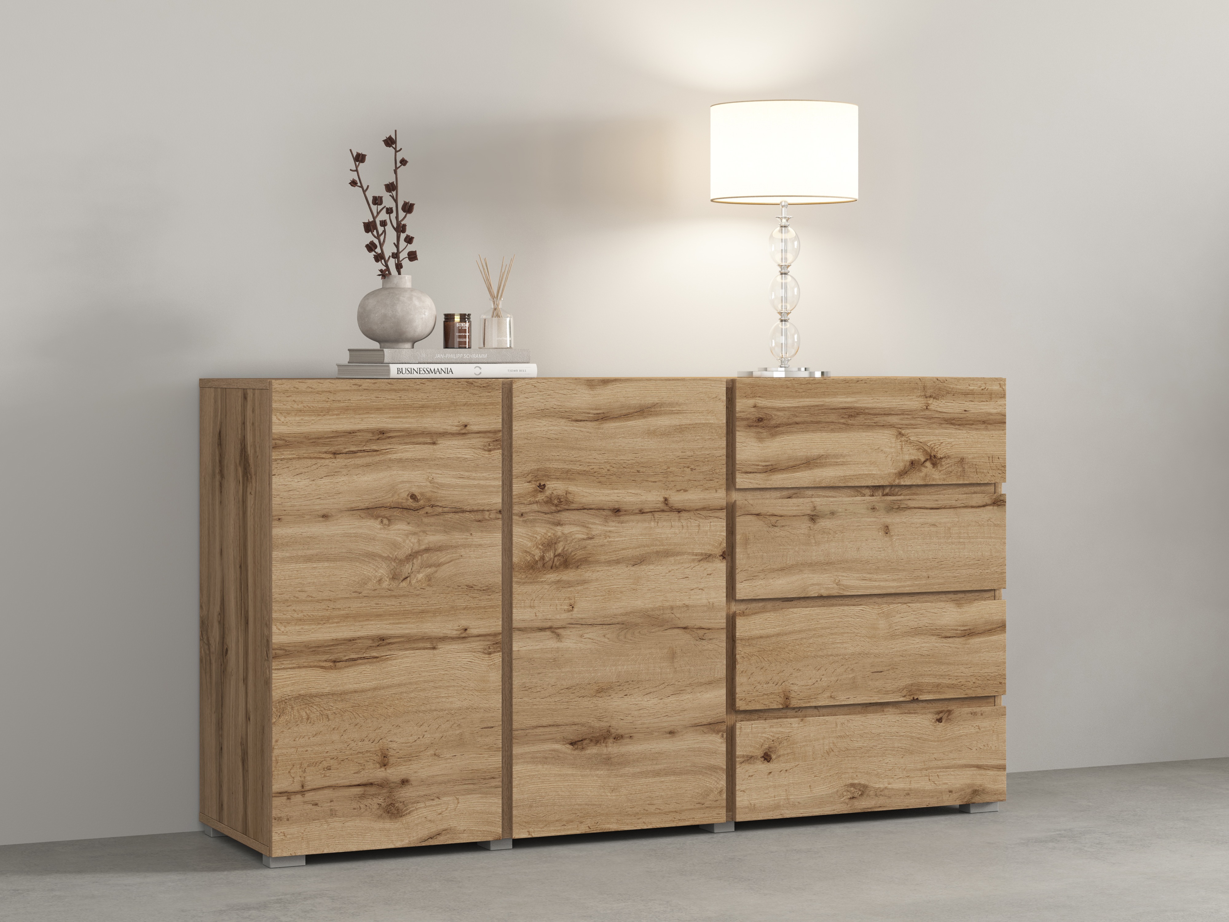Chest of drawers Elbleve 101 (Wotan Oak)