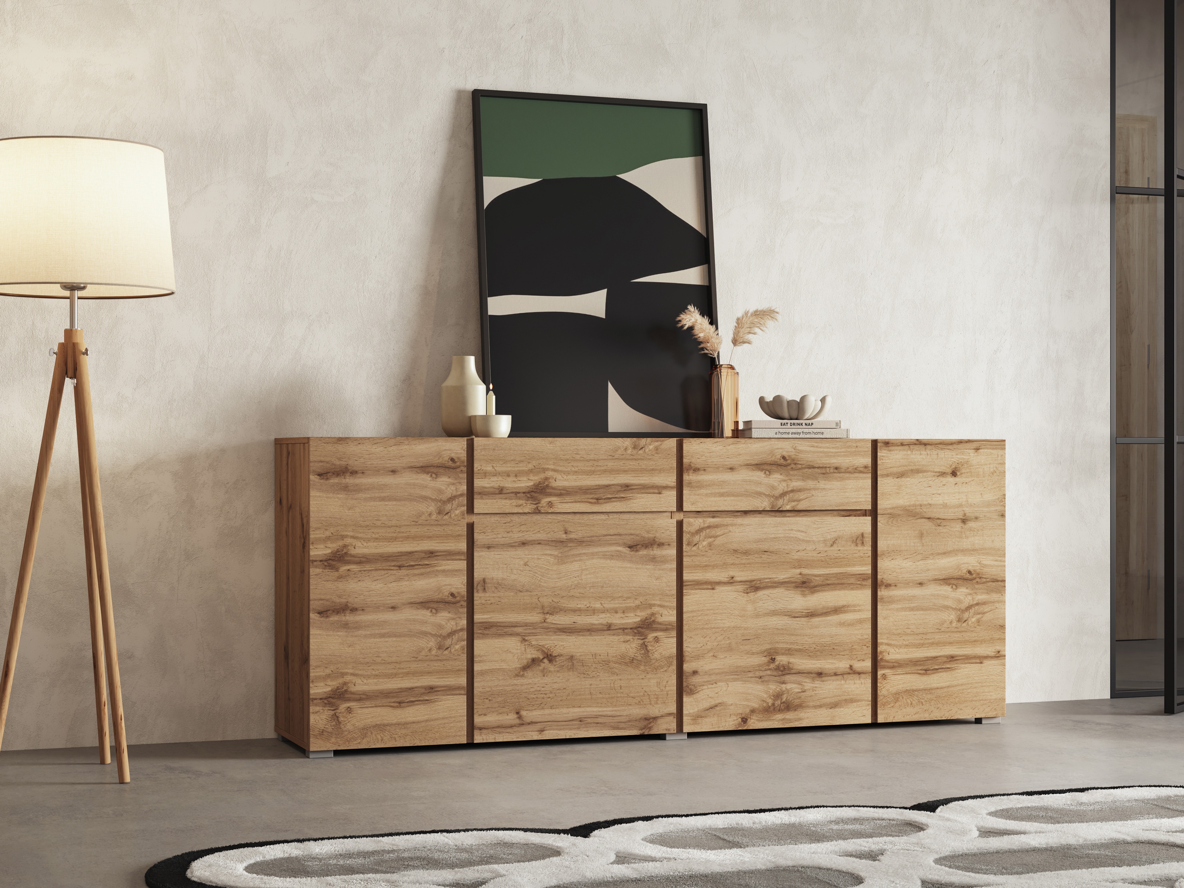 Chest of drawers Elbleve 103 (Wotan Oak)