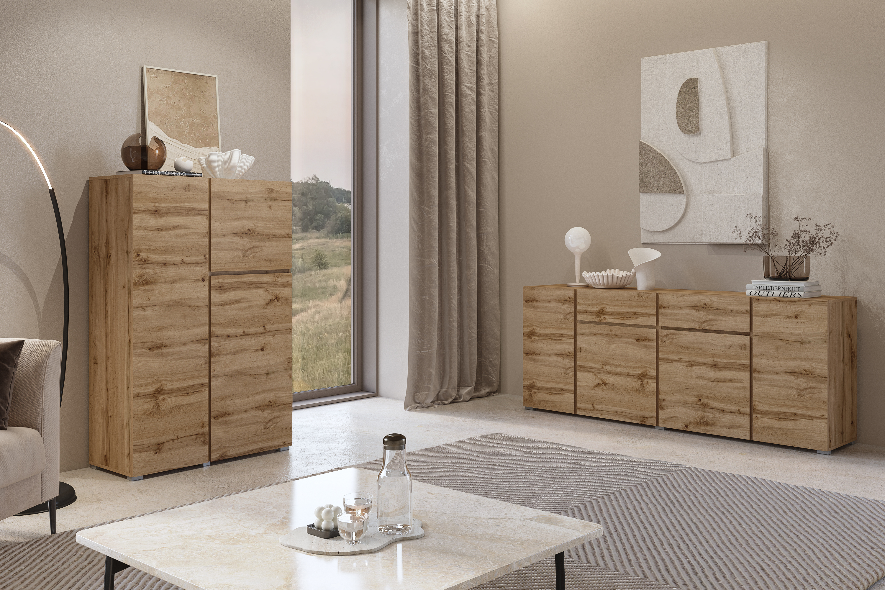 Chest of drawers Elbleve 103 (Wotan Oak)